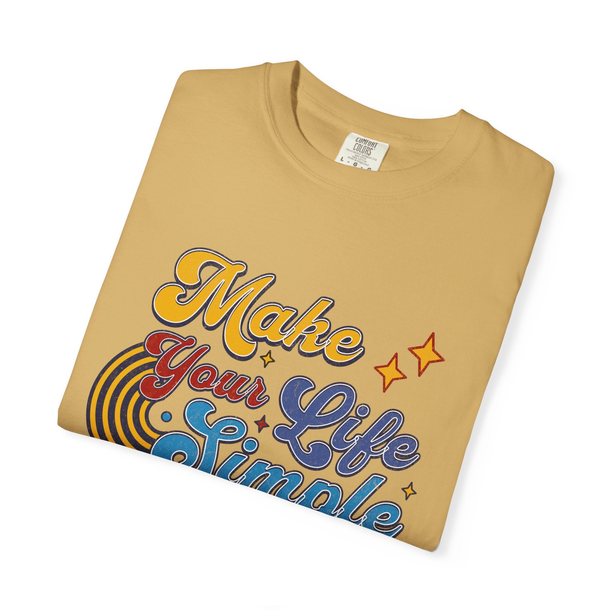 Textured Make Your Life Simple Retro T-Shirt