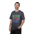 Groovy Textured T-Shirt — Rise to Shine Retro Graphic Tee