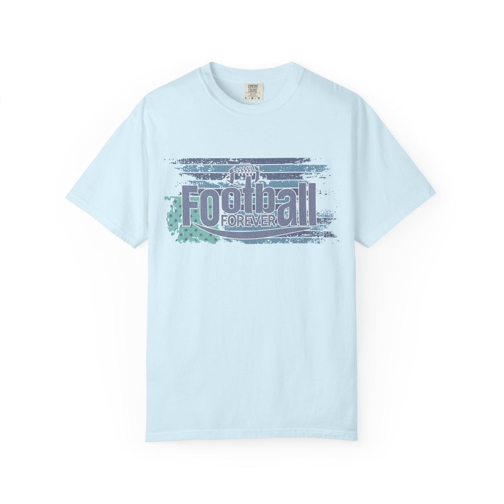 Football Forever Vintage Tee — Retro Grunge Football Graphic T-Shirt