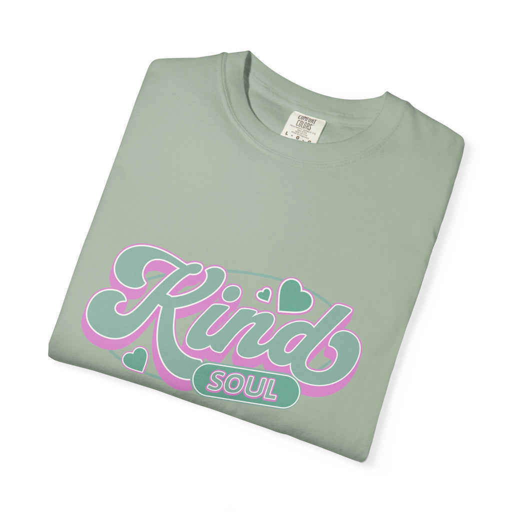 Textured Kind Soul T-Shirt — Retro Pastel Graphic Tee