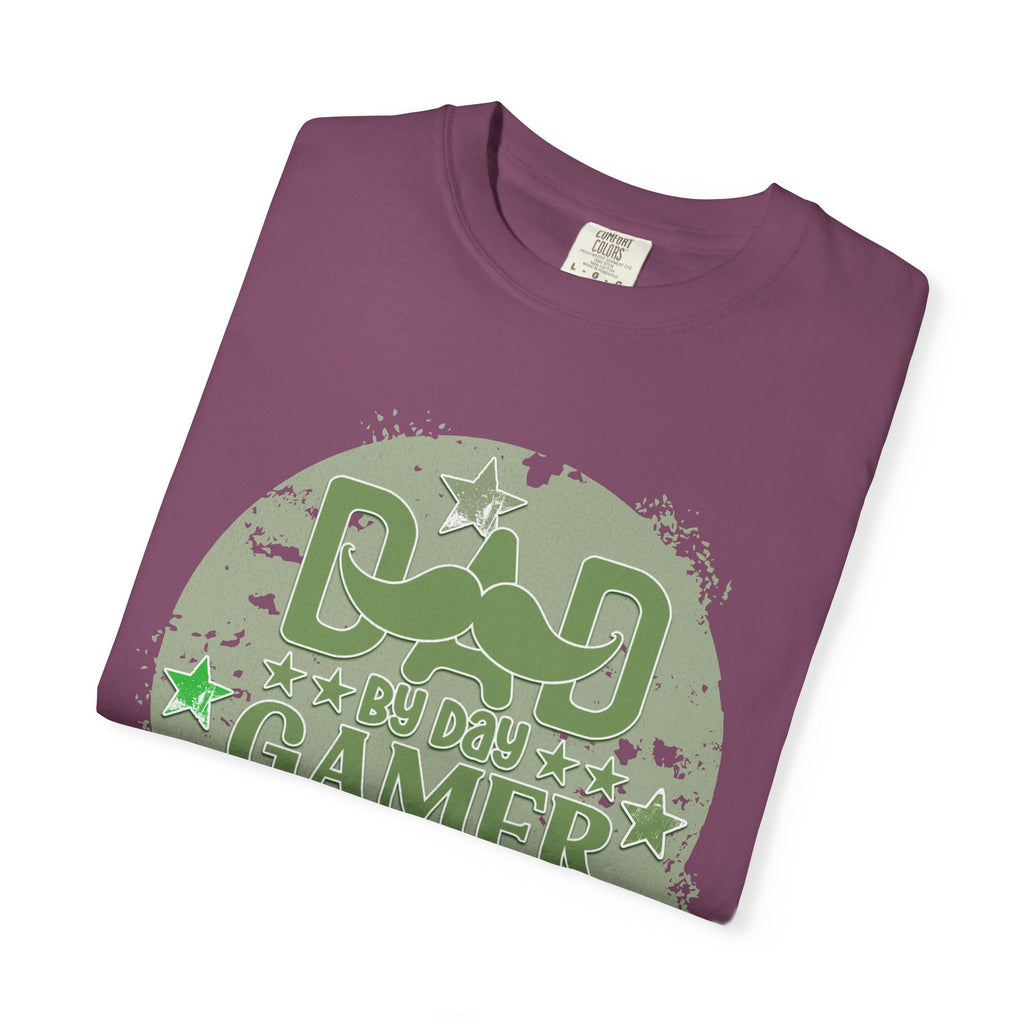 Dad By Day Gamer By Night Textured T-Shirt
