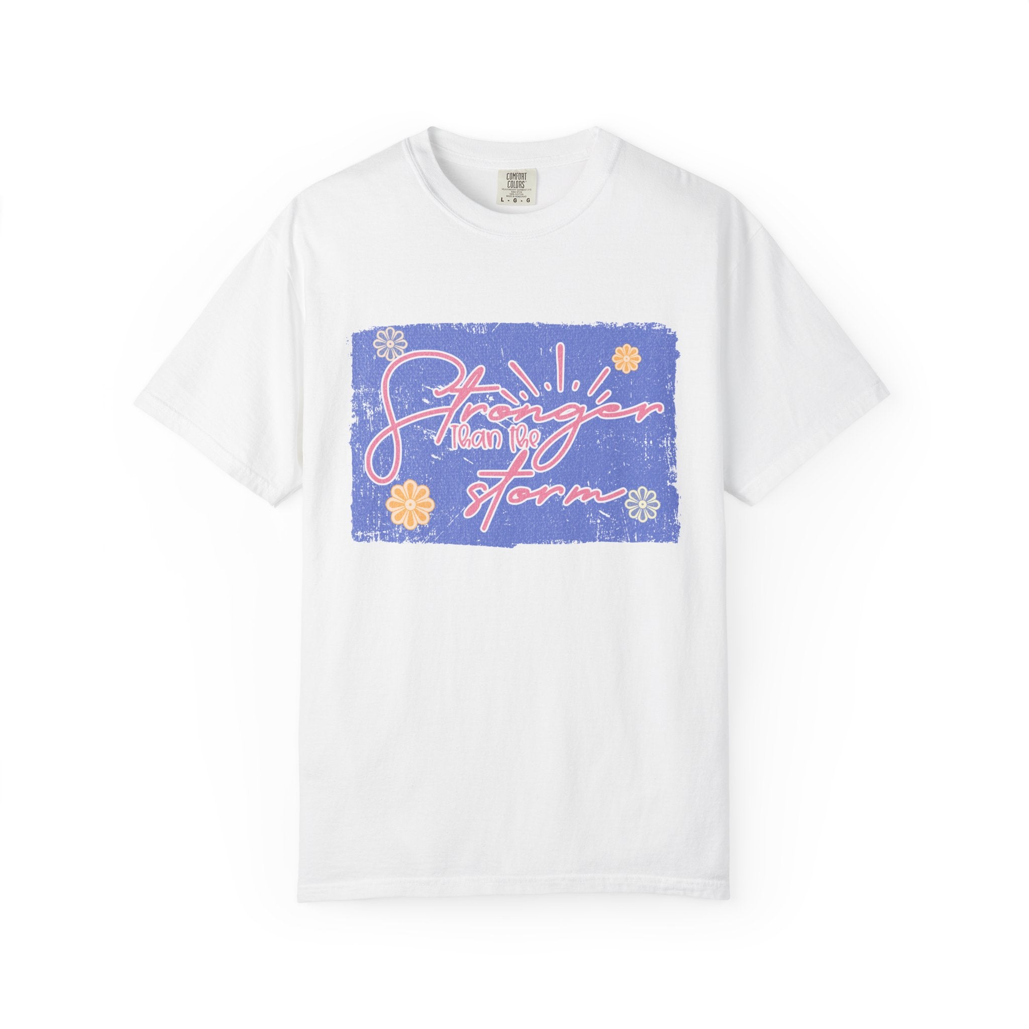 Stranger Than Fiction T-shirt | Textured Retro Script Floral Graphic