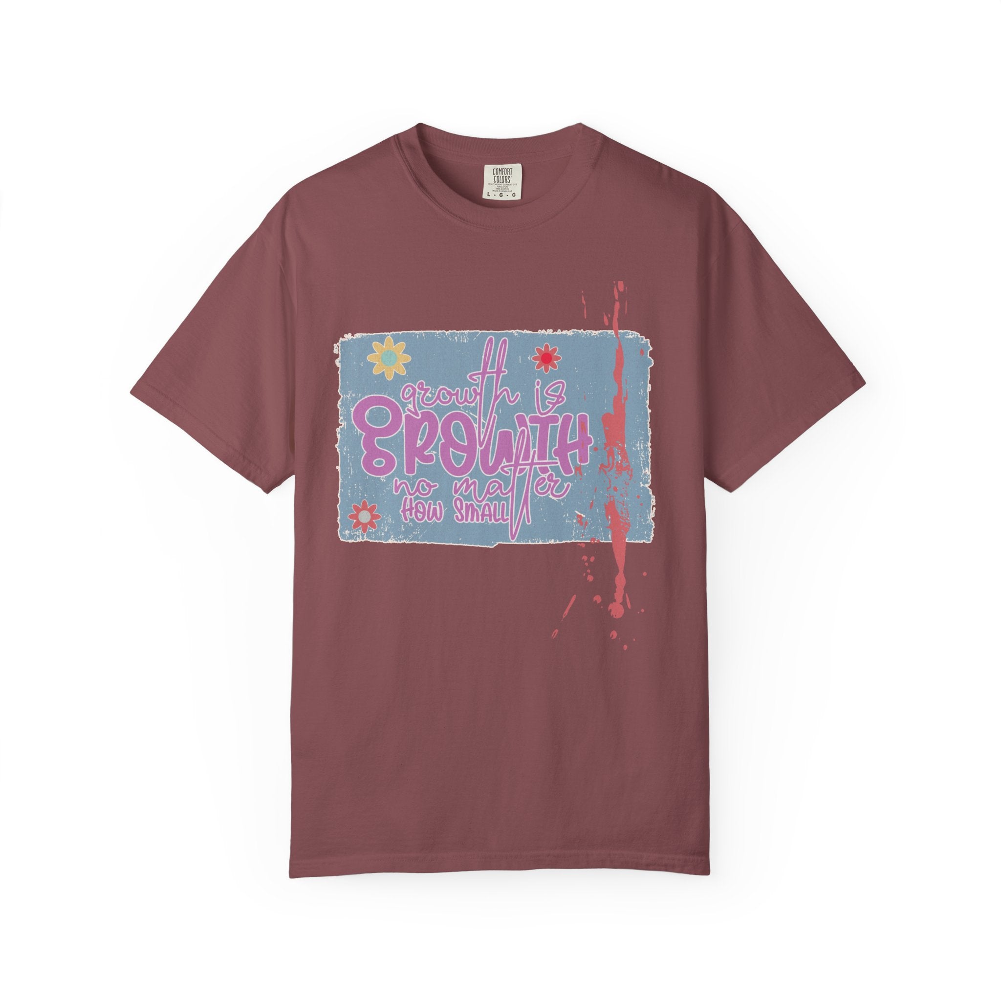 Textured Retro Growth Is Growth Tee