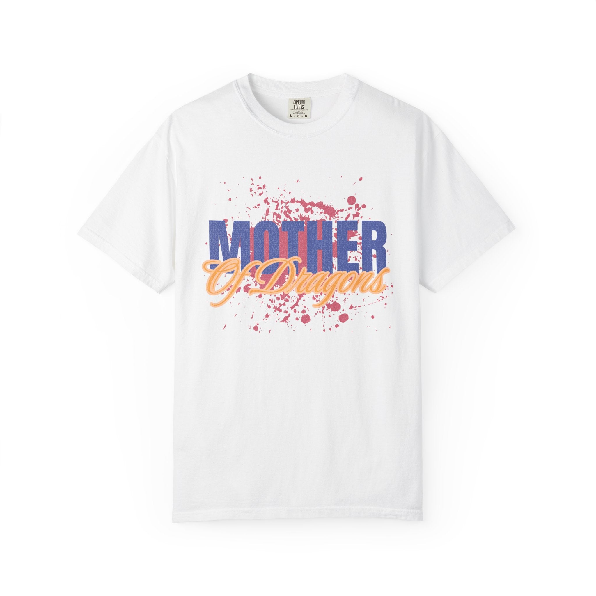 Mother of Dragons Textured T-Shirt — Bold Fantasy Tribute Tee