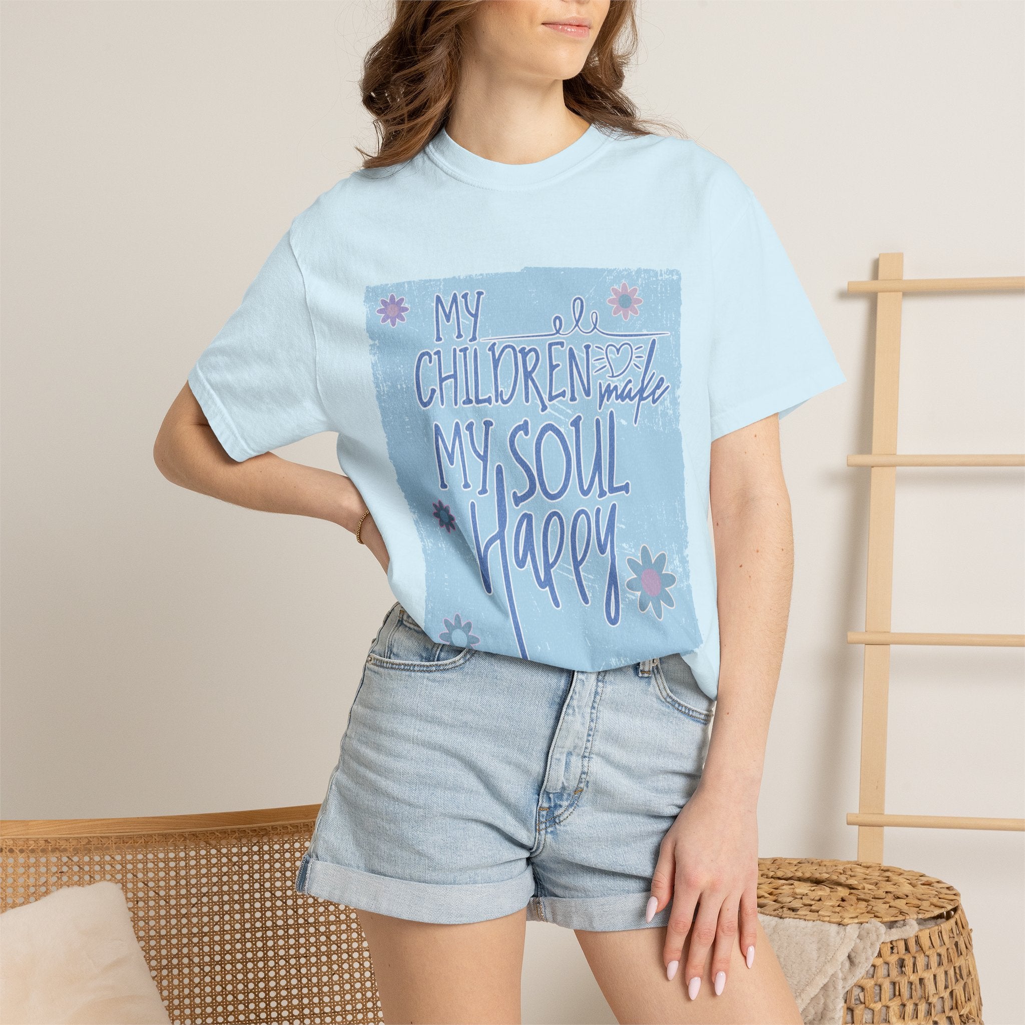 My Children Make My Soul Happy Textured T-Shirt
