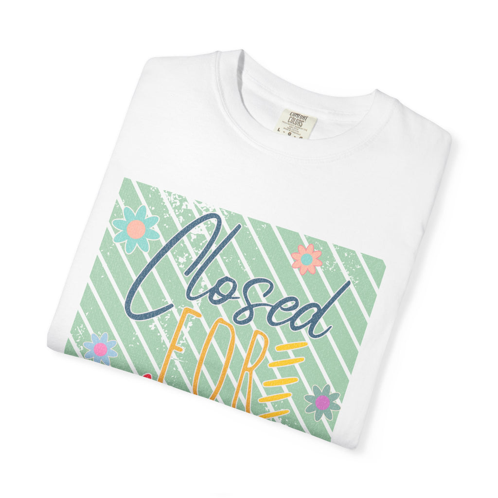Closed For Social Media Detox Textured Tee