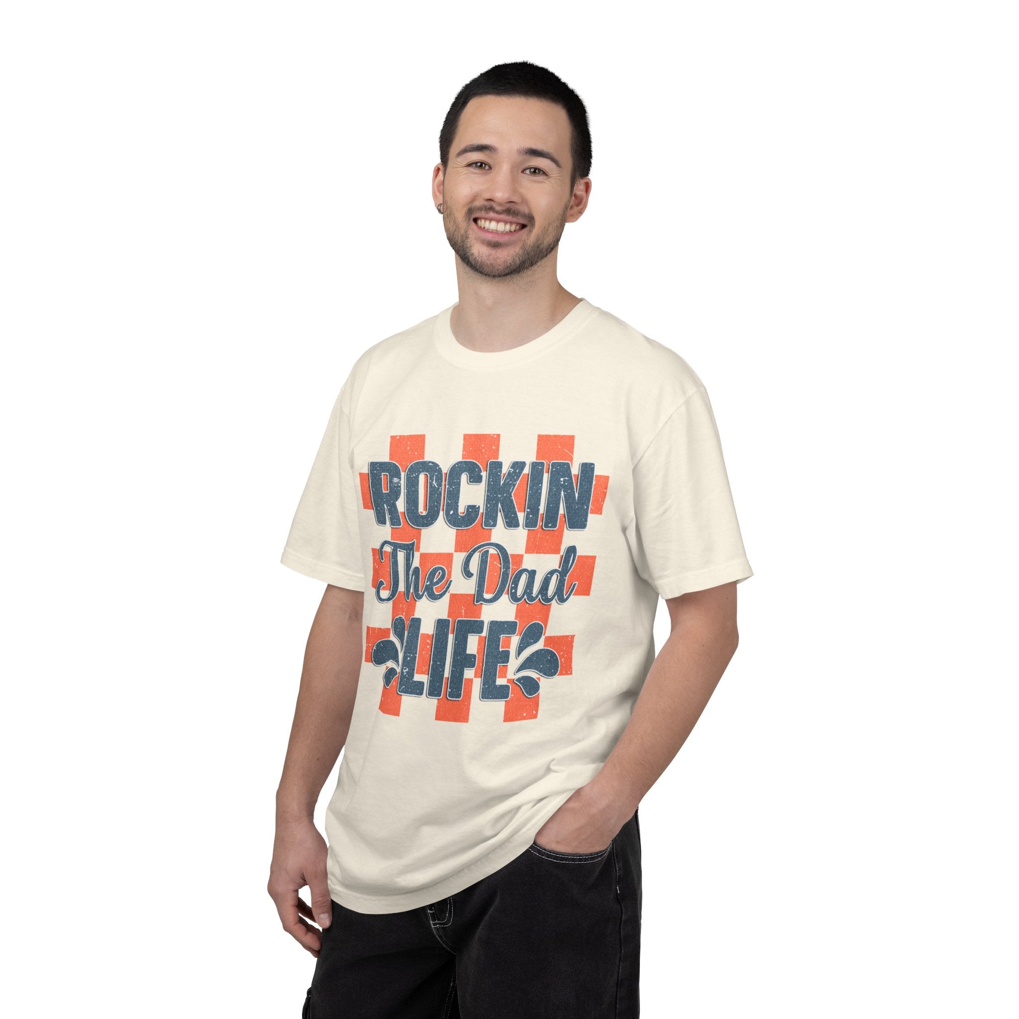 Textured Rockin' The Dad Life T-Shirt
