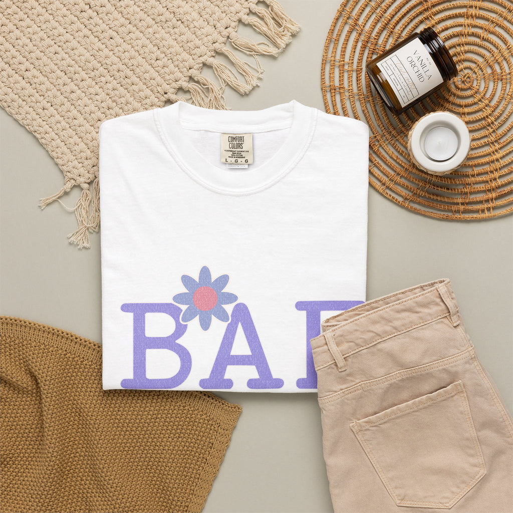 BAE Best Aunt Purple Textured Tee