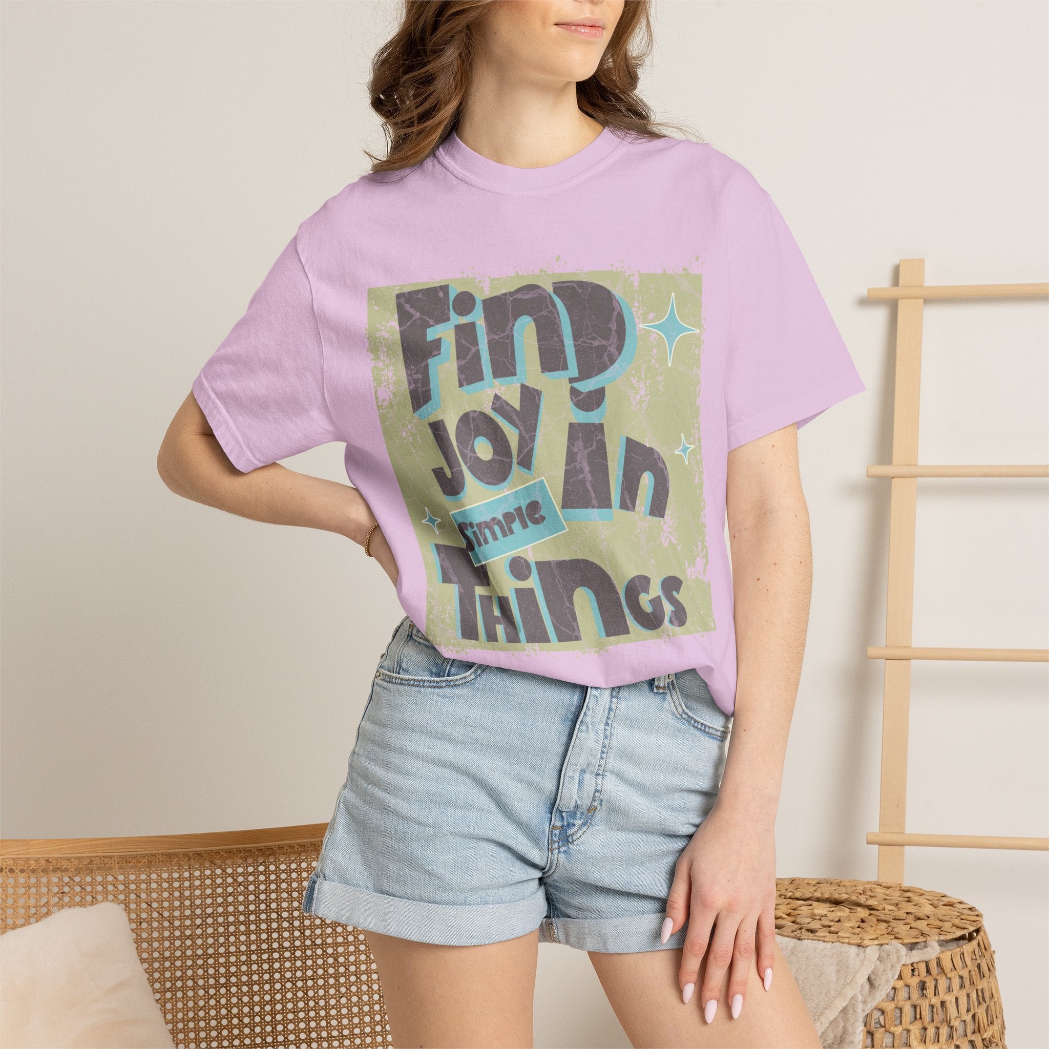Find Joy In Simple Things Textured T-Shirt