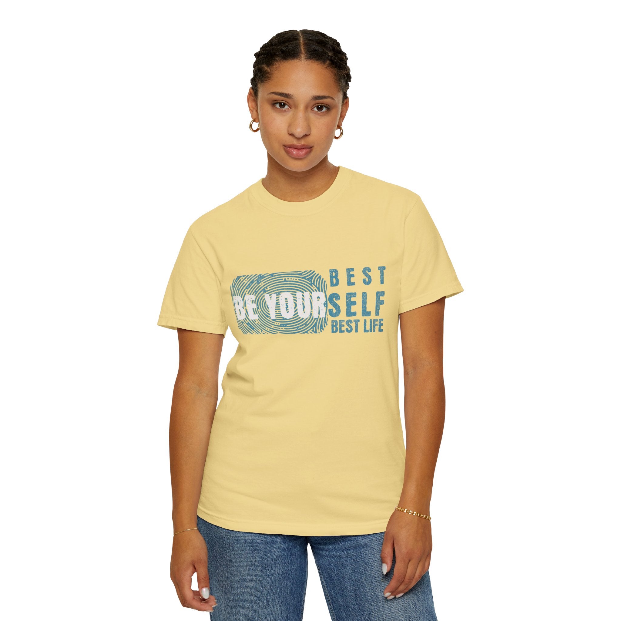 Textured Be Yourself Best Life T-Shirt