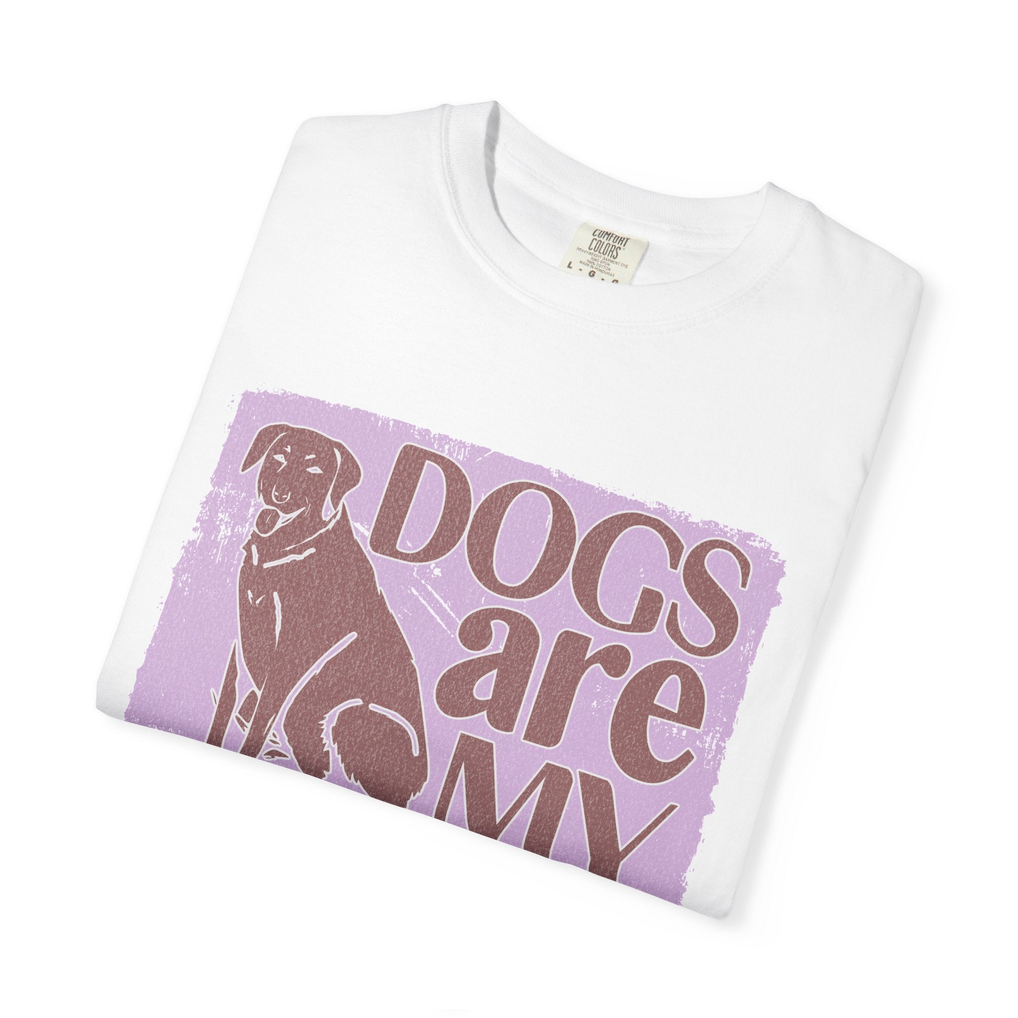 Textured Dogs Are My Favorite People T-Shirt – Retro Paw Print Dog Lover Tee