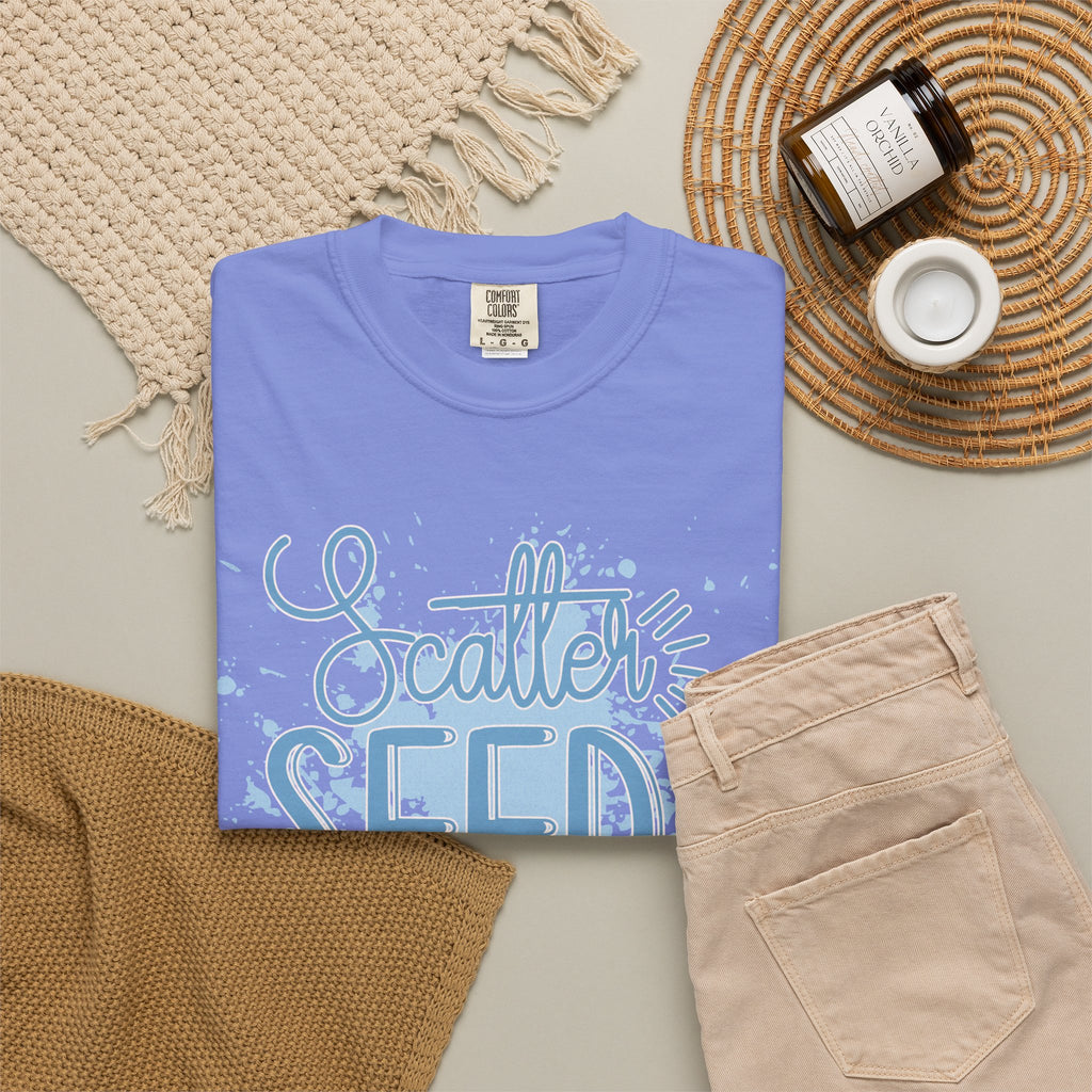 Texturerd T-Shirt • Scatter Seeds of Kindness Inspirational Graphic Tee