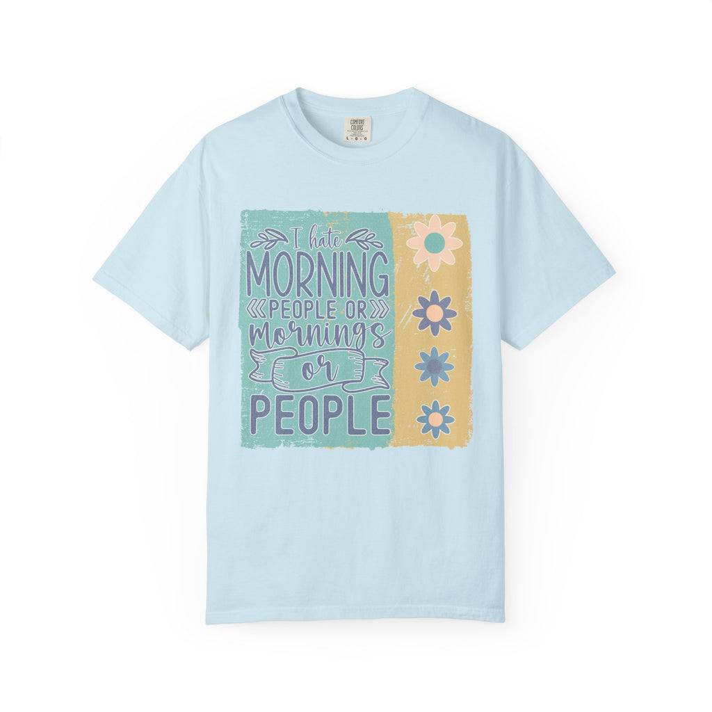 I Hate Morning People Textured Shirt