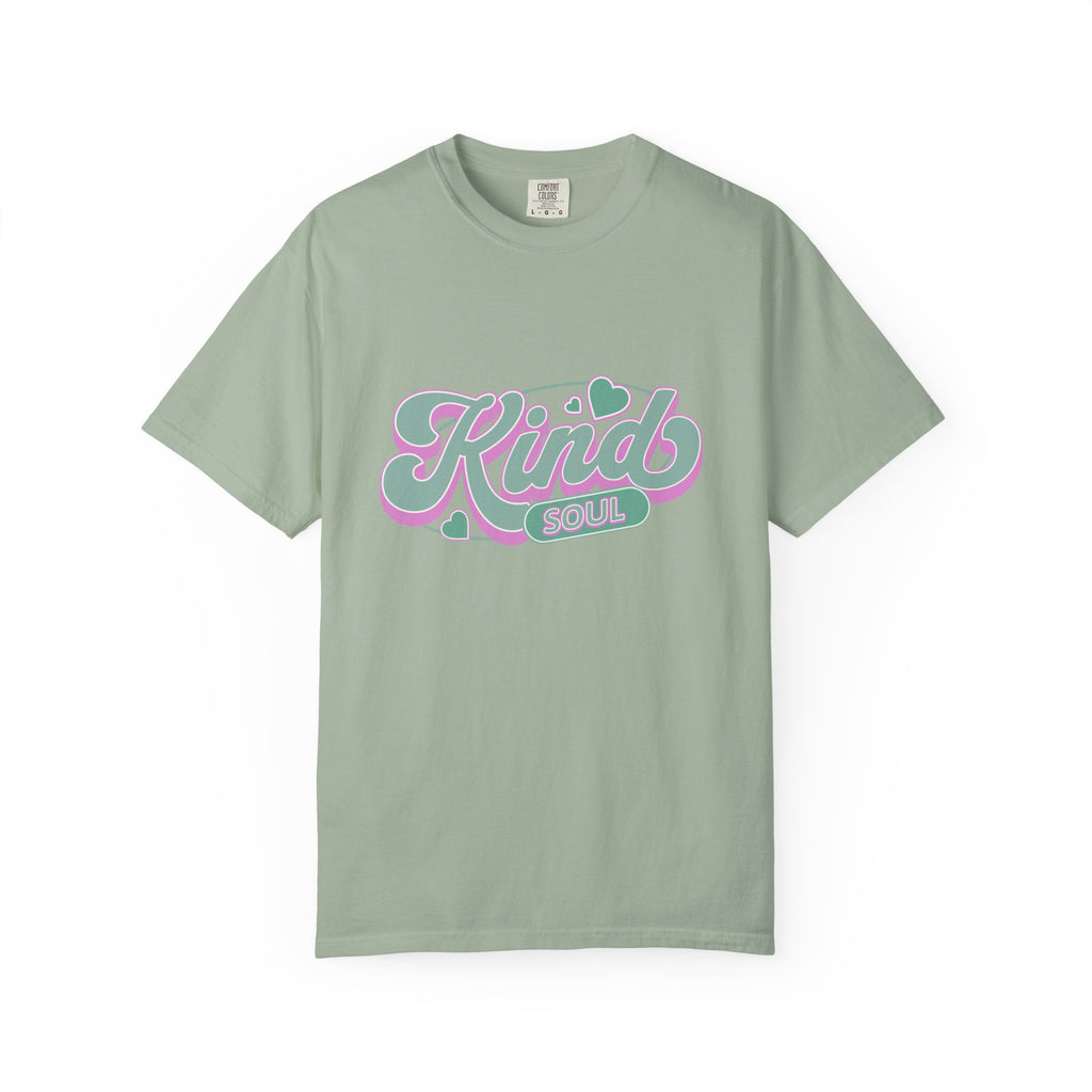Textured Kind Soul T-Shirt — Retro Pastel Graphic Tee