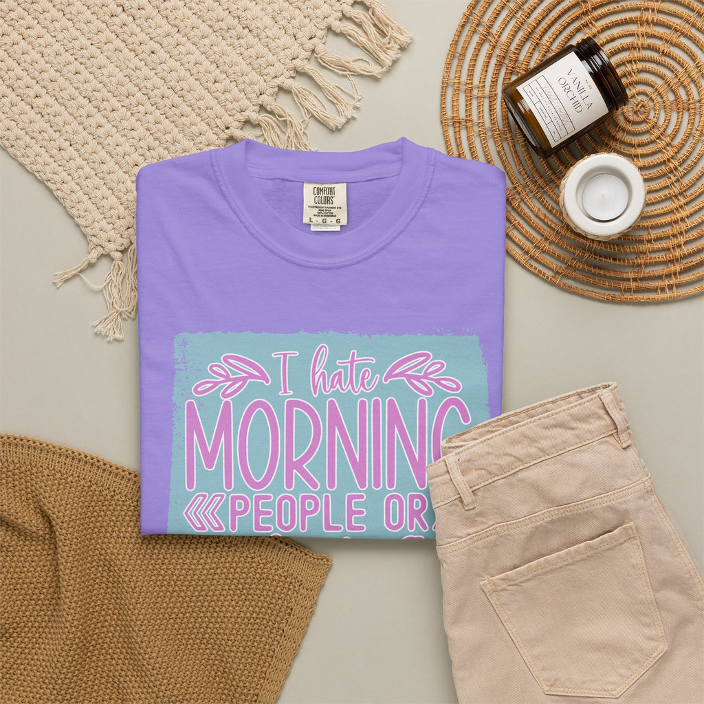Textured Morning People Or Mornings For People T-Shirt