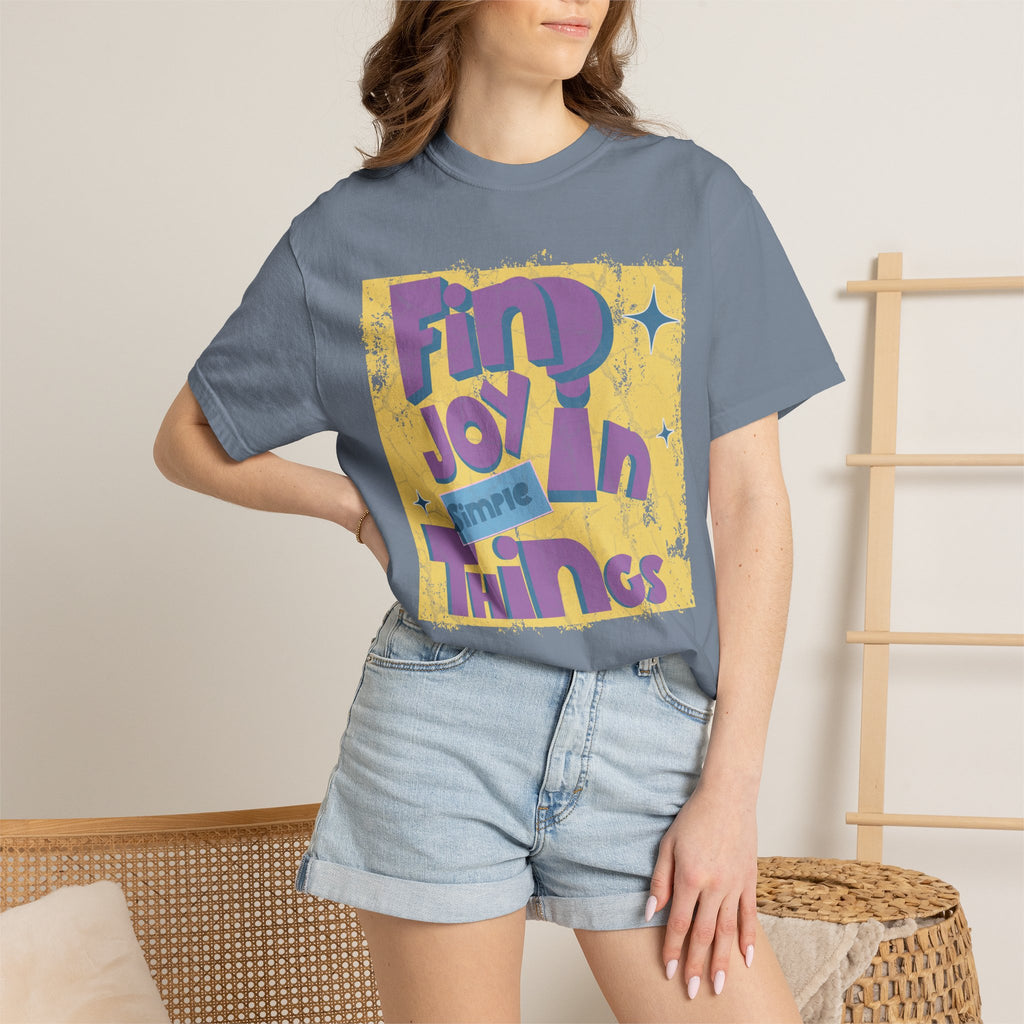 Find Joy In Small Things Textured T-Shirt