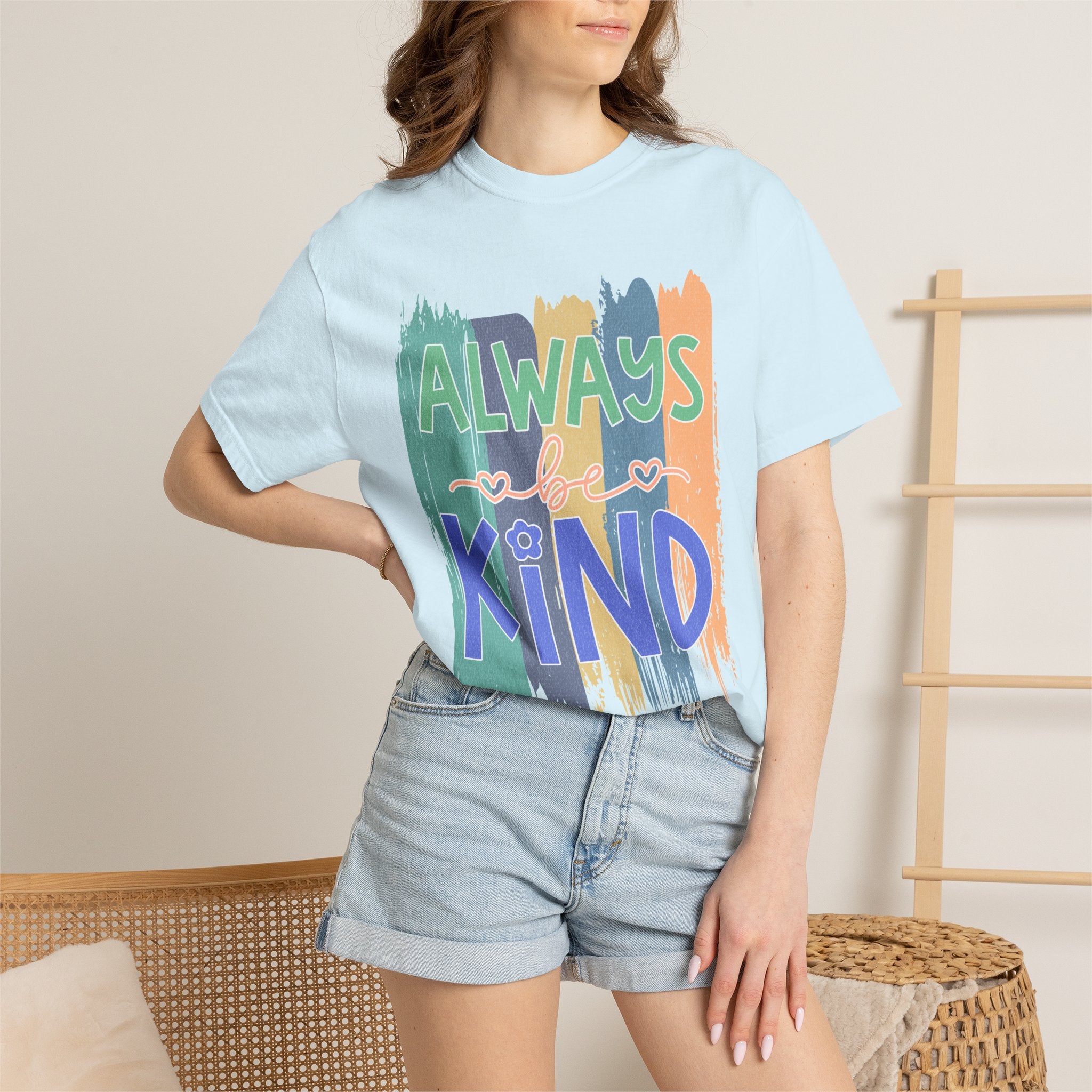 Textured Always Kind T-Shirt — Inspirational Positive Message Tee
