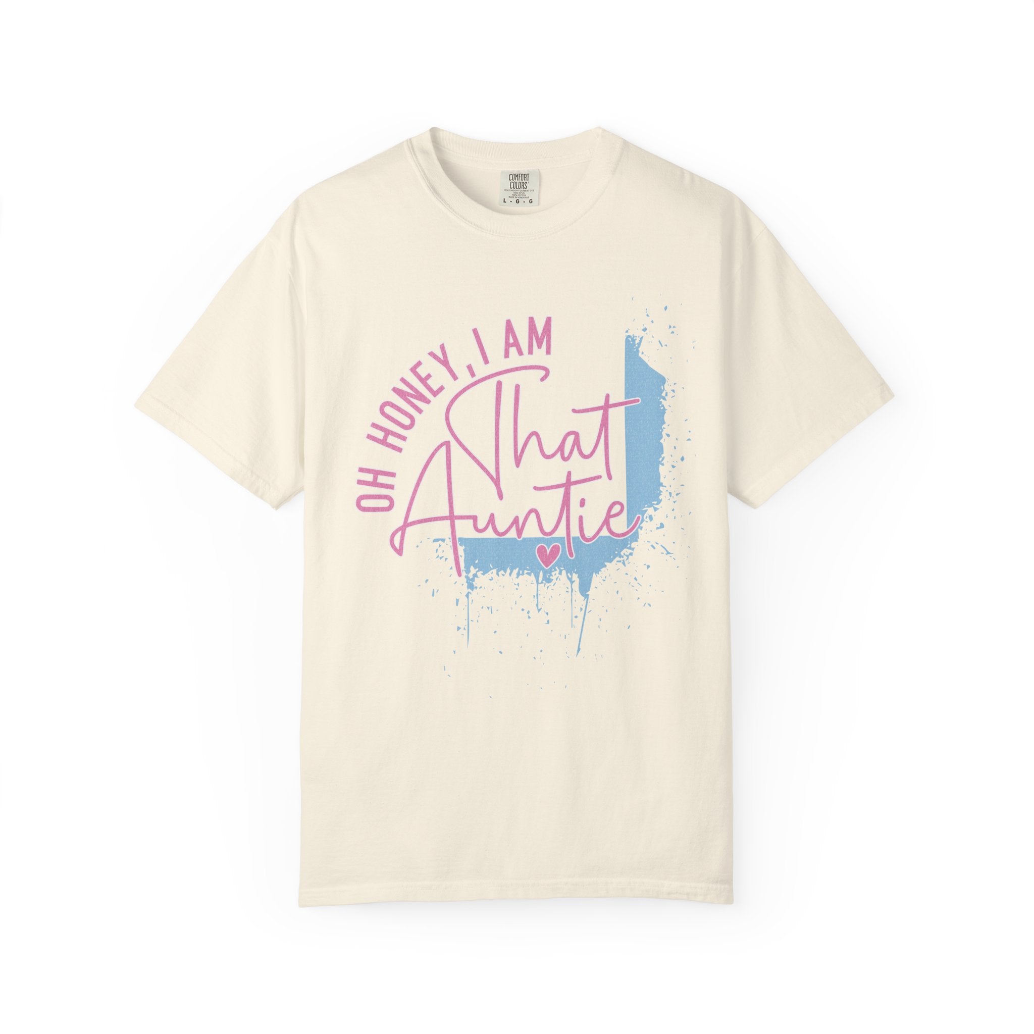 That Auntie Textured T-Shirt - "Oh Honey, I Am That Auntie" Graphic Tee