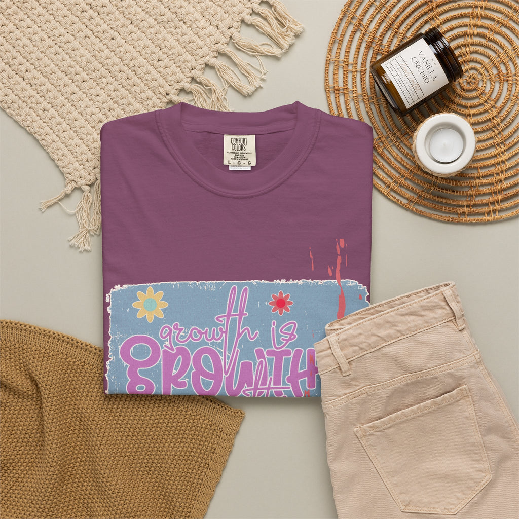 Textured Retro Growth Is Growth Tee
