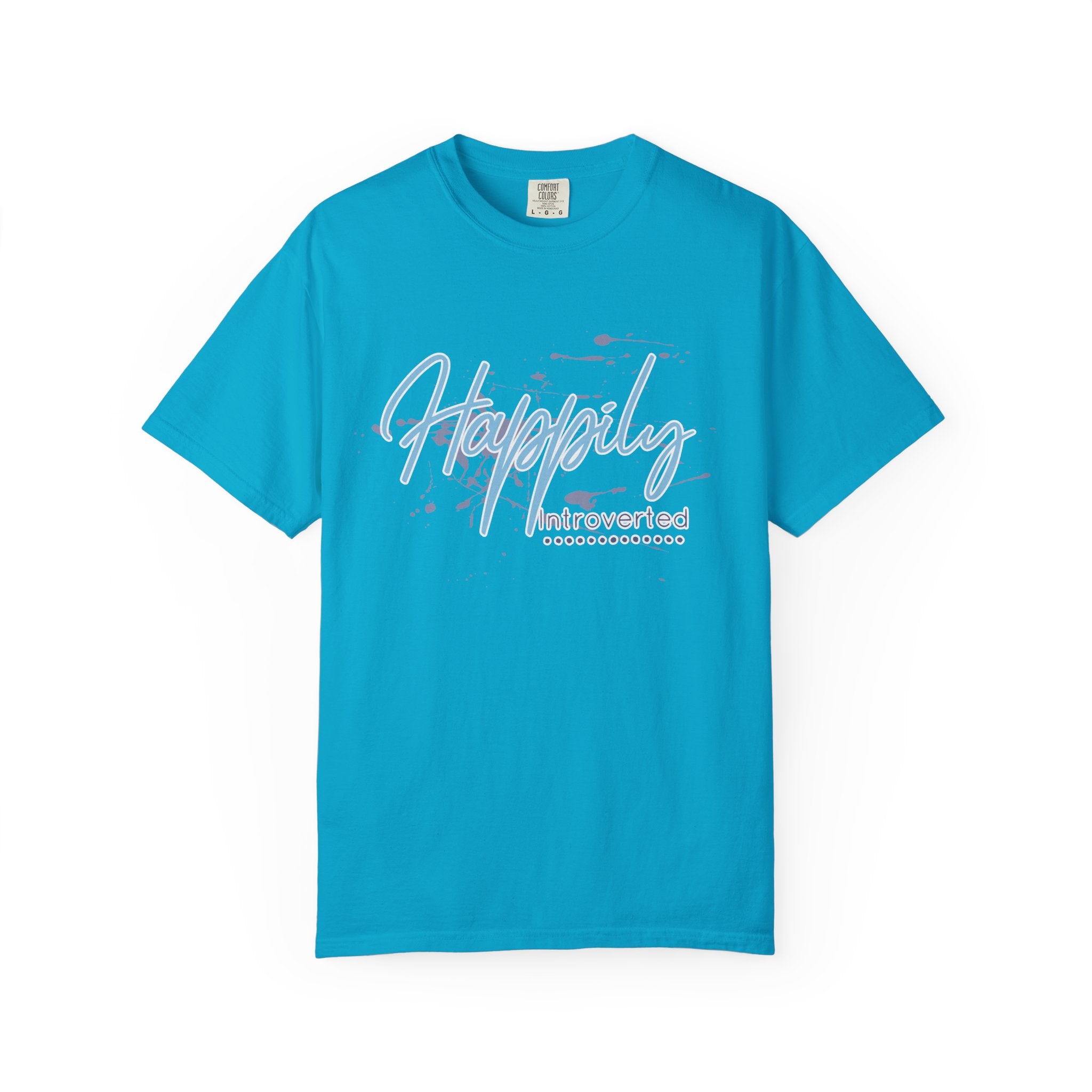 Introverted Aesthetic Textured T-Shirt — 'Anti-Social' Minimal Script Graphic