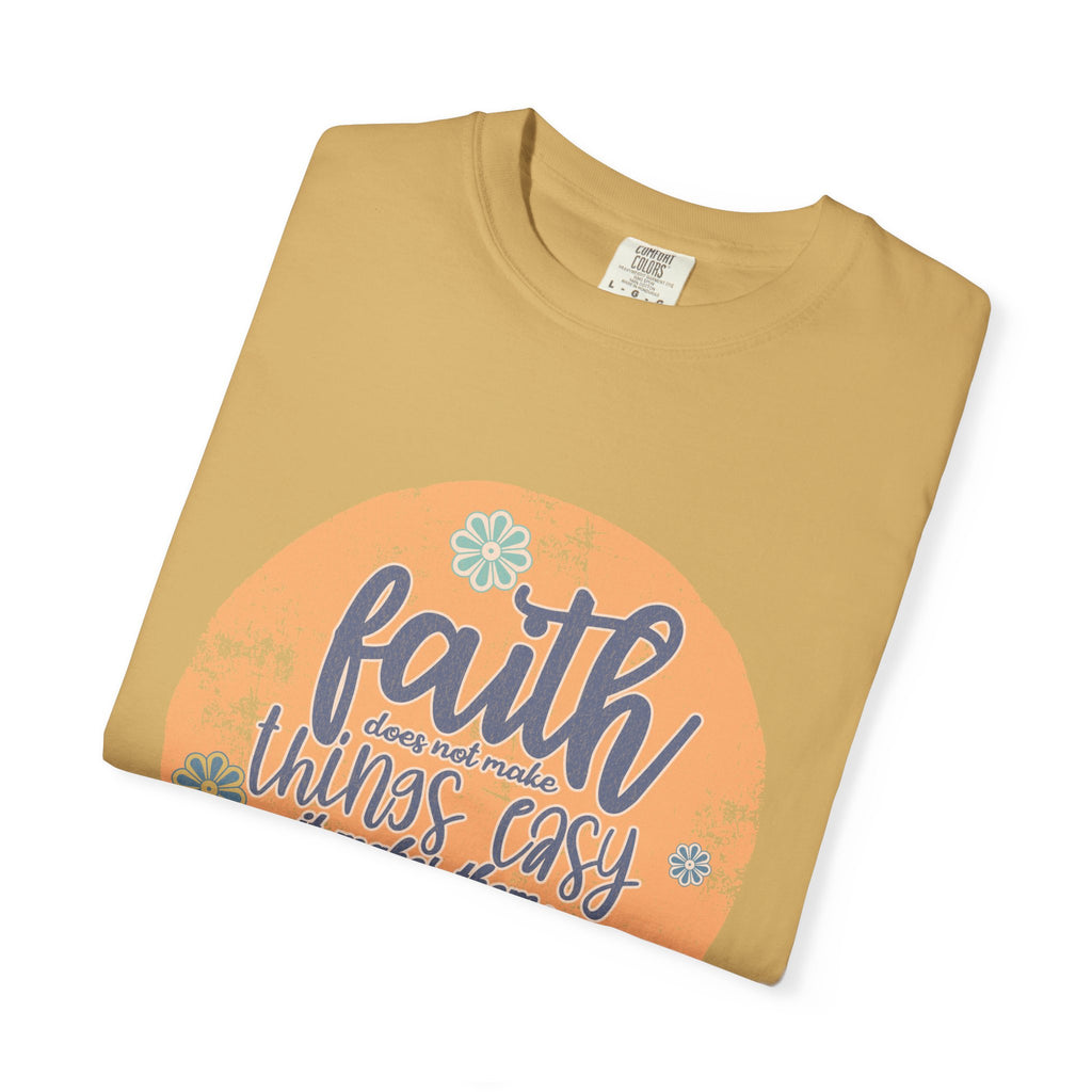 Faith Makes Things Possible T-shirt | Textured Inspirational Typography