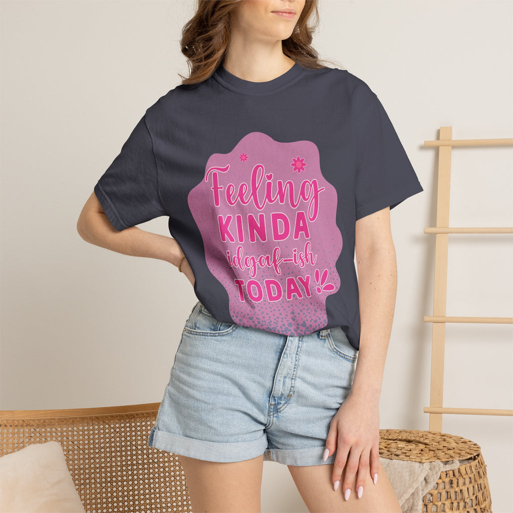 Feeling Kinda IDGAF Textured Retro Tee