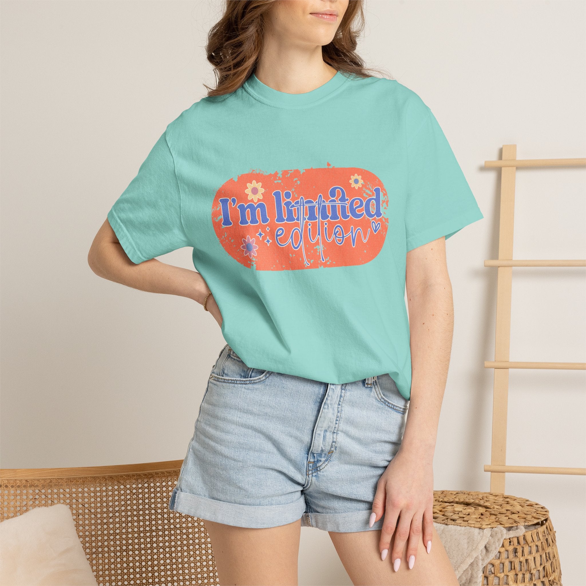 Textured I'm Limited Edition T-Shirt — Retro Floral Graphic Tee