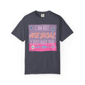 Textured Graphic T-Shirt — "I Am Not Anti Social I Just Hate You" Retro Floral Tee
