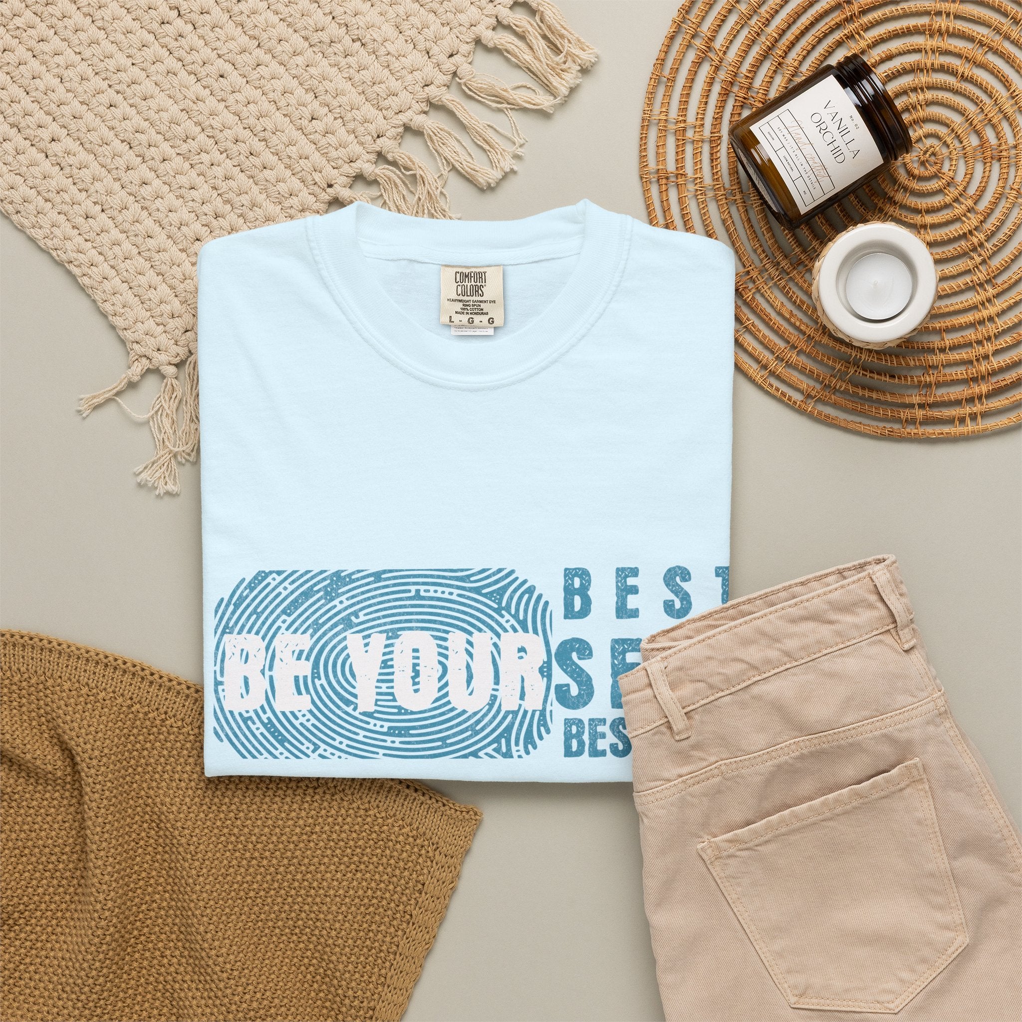 Textured Be Yourself Best Life T-Shirt