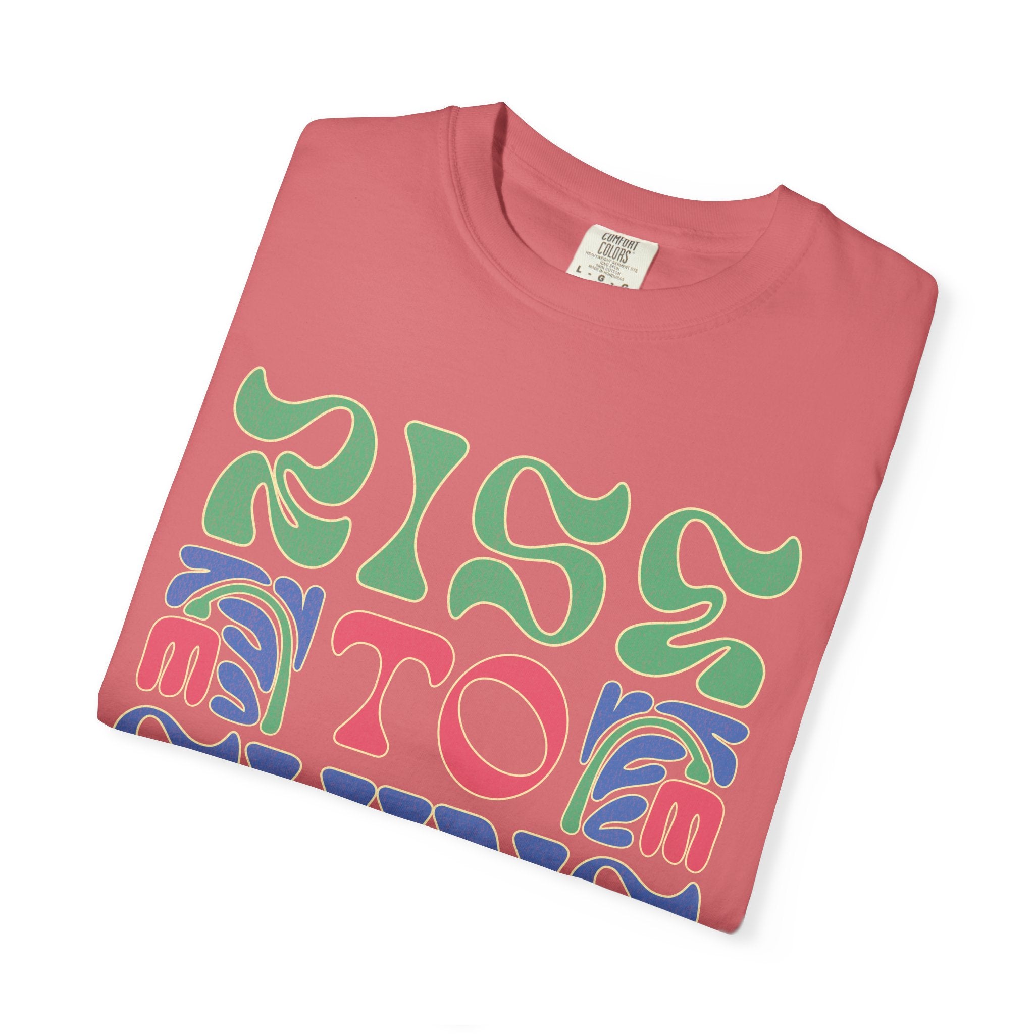 Rise to Shine T-shirt | Retro Psychedelic Lettering