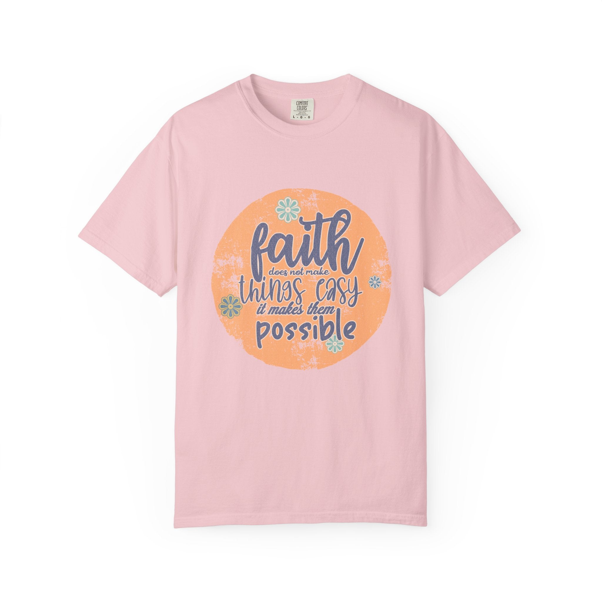 Faith Makes Things Possible T-shirt | Textured Inspirational Quote