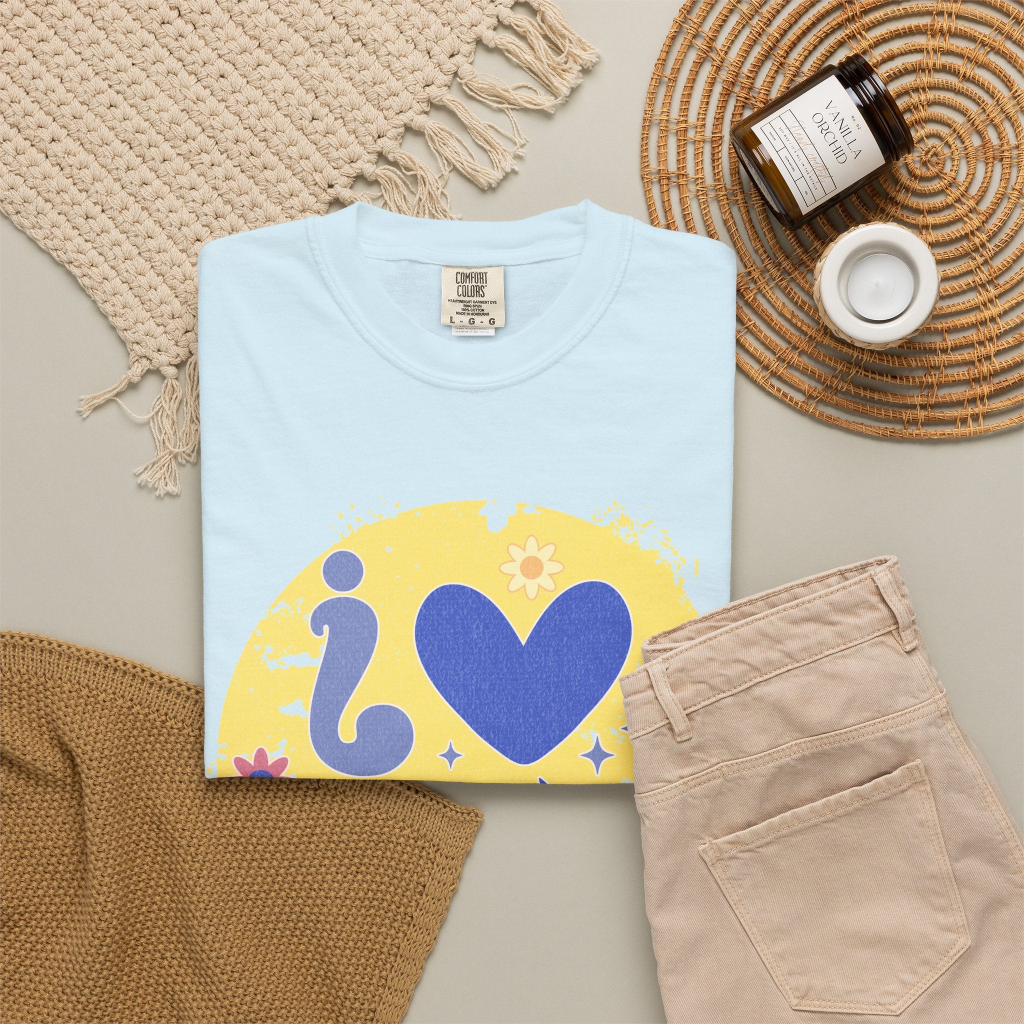 Funny Retro Self Love Textured Tee