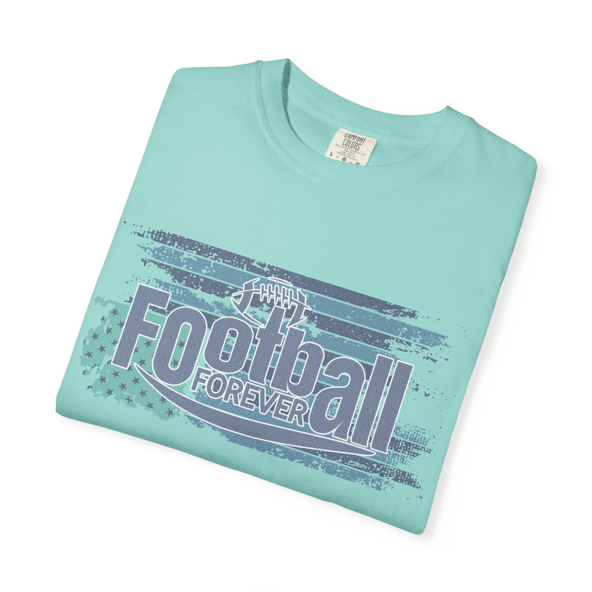 Football Forever Vintage Tee — Retro Grunge Football Graphic T-Shirt
