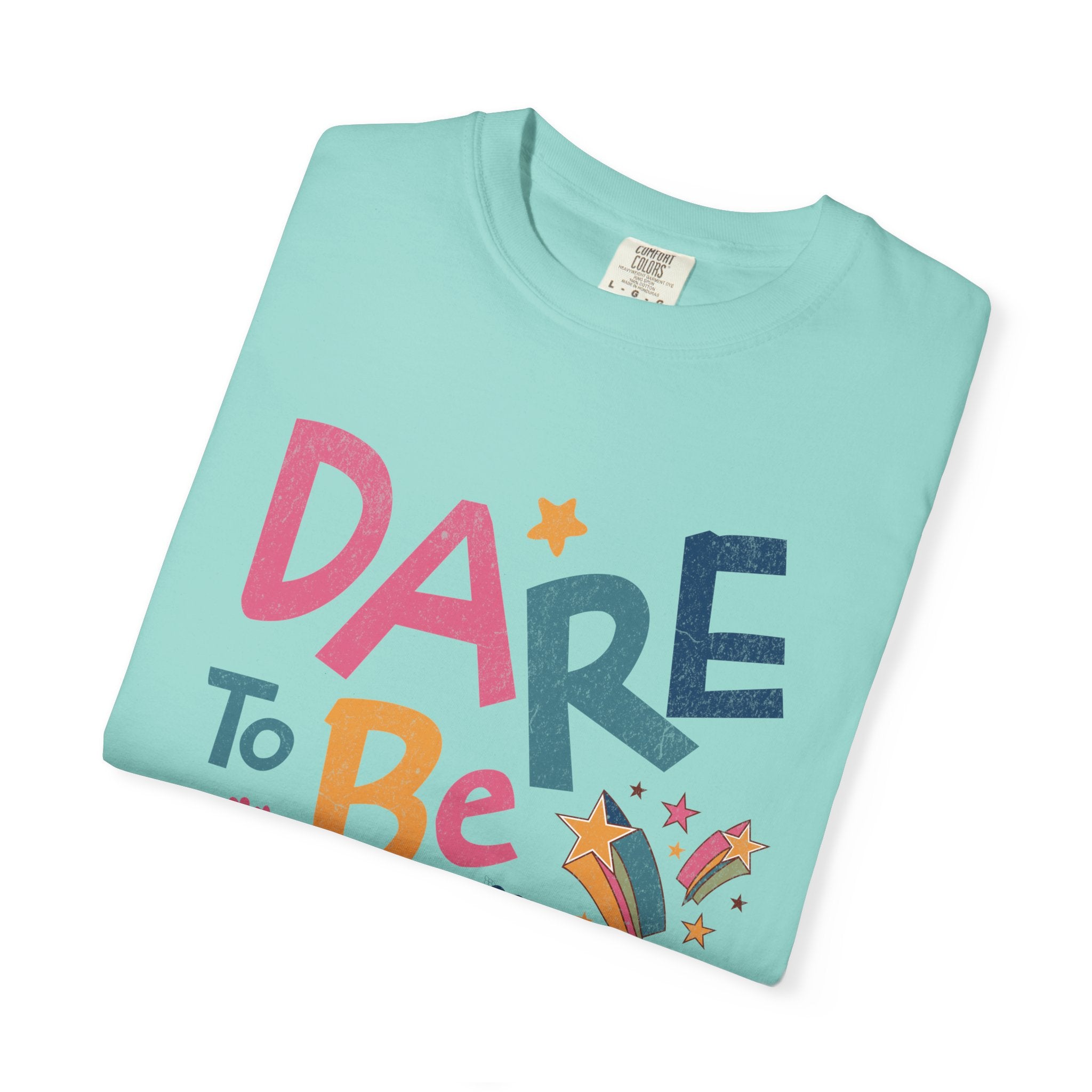 Dare to Be Different graphic T-Shirt | Textured Positive Typography Tee