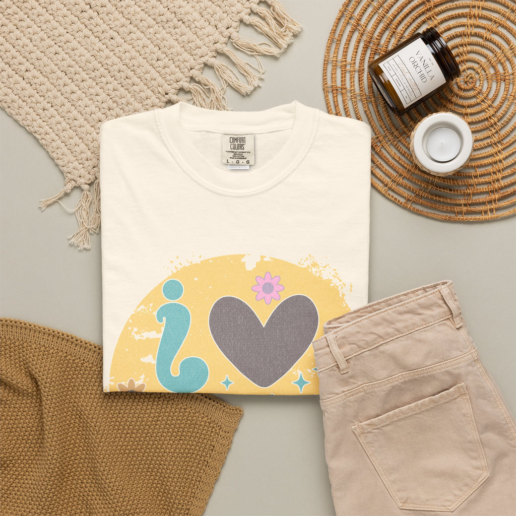 Funny Retro Self Love Retro Textured Tee