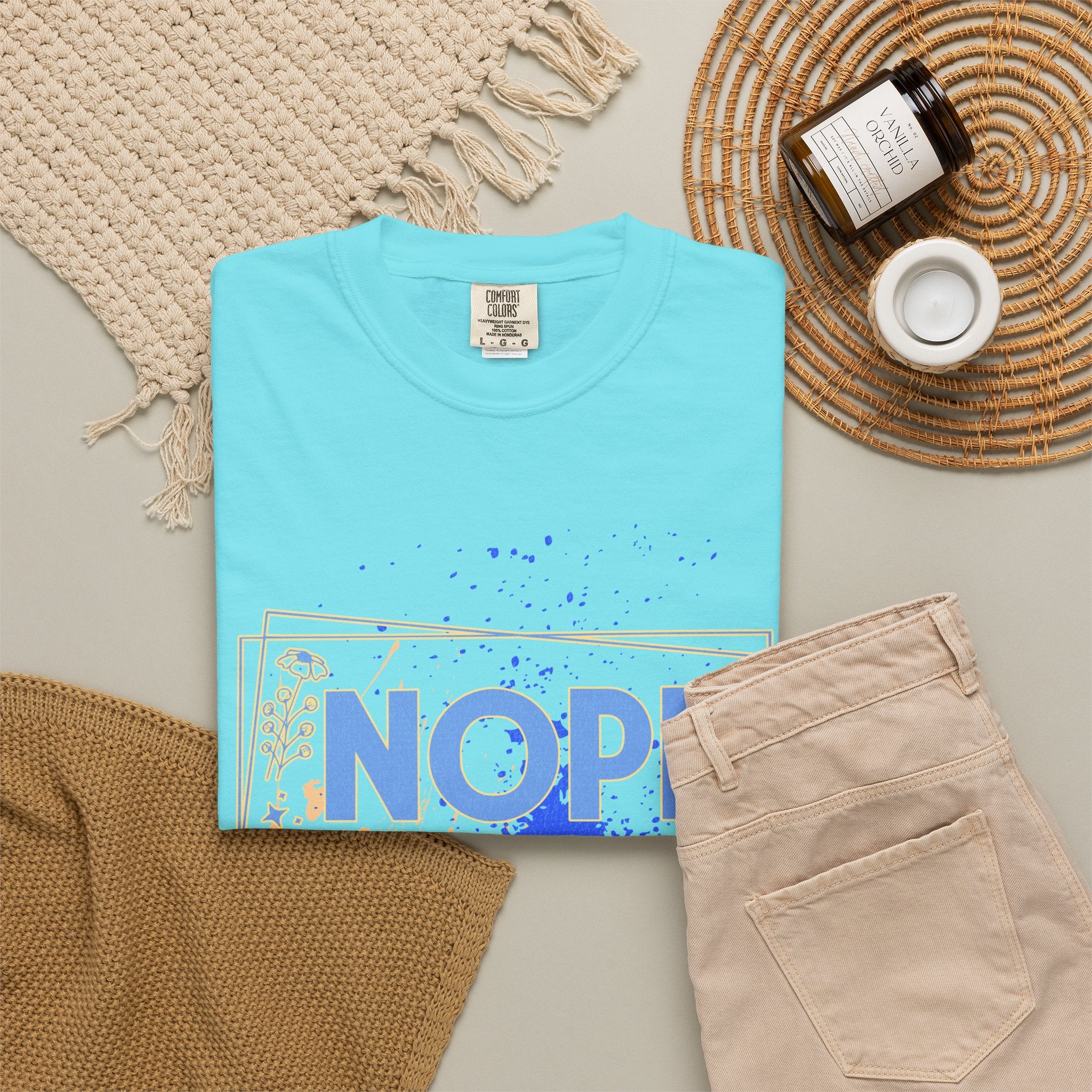 Textured Retro Nope Not Today Tee