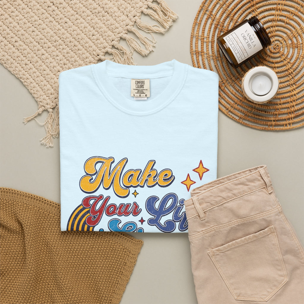 Textured Make Your Life Simple Retro T-Shirt