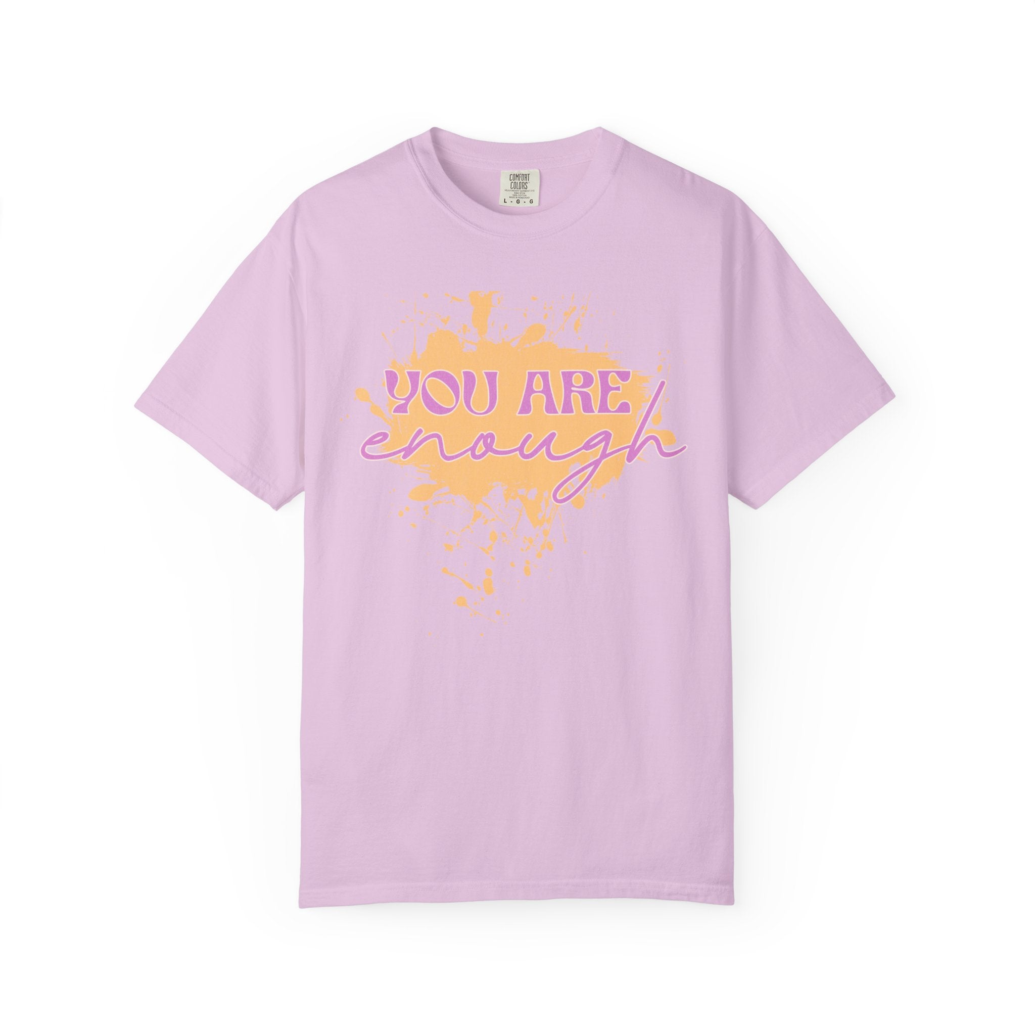 You Are Enough Textured T‑Shirt — Inspirational Positive Message Tee