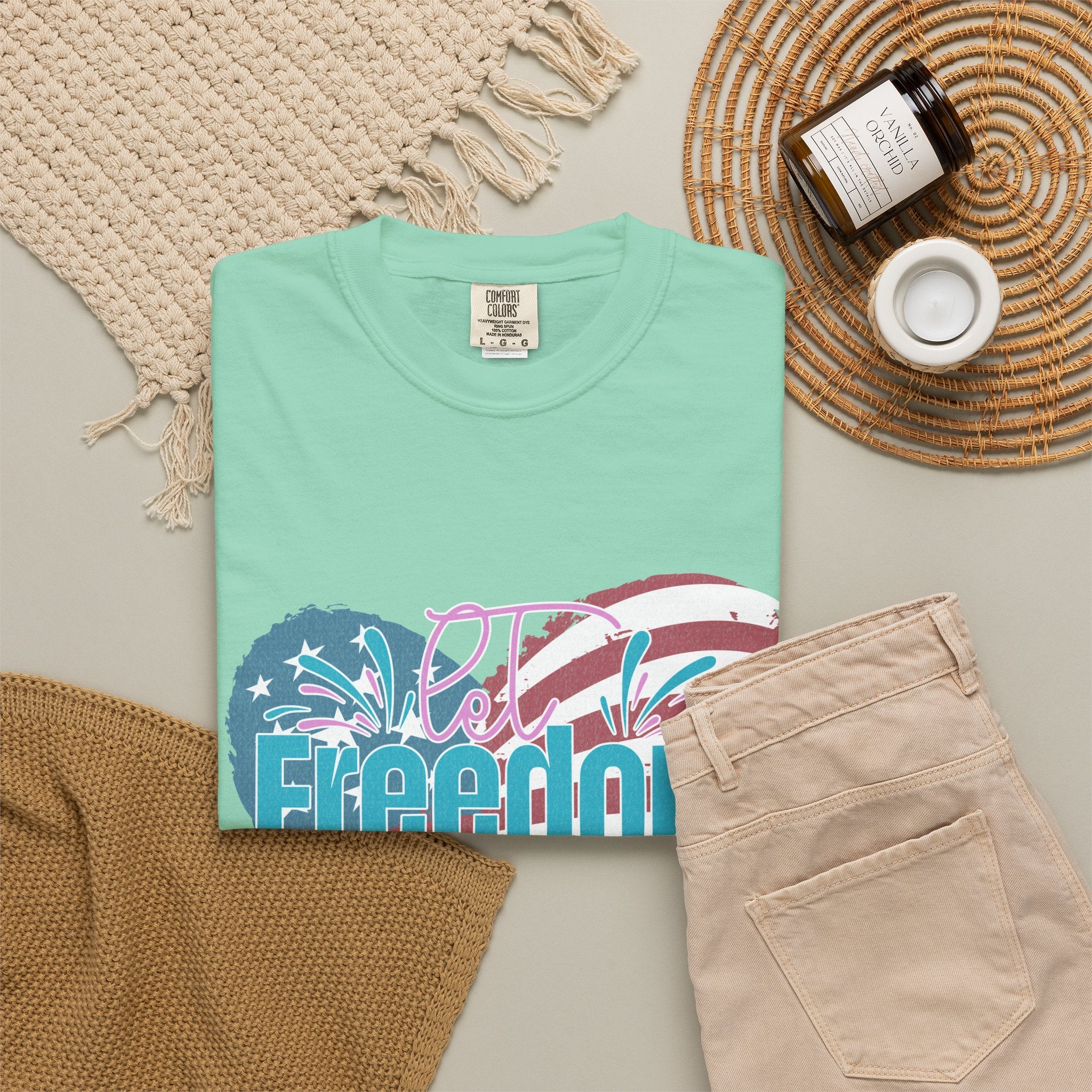 Let Freedom Ring Patriotic  Textured Shirt