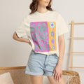 I Hate Morning People Textured  Shirt — Retro Flower Graphic Tee