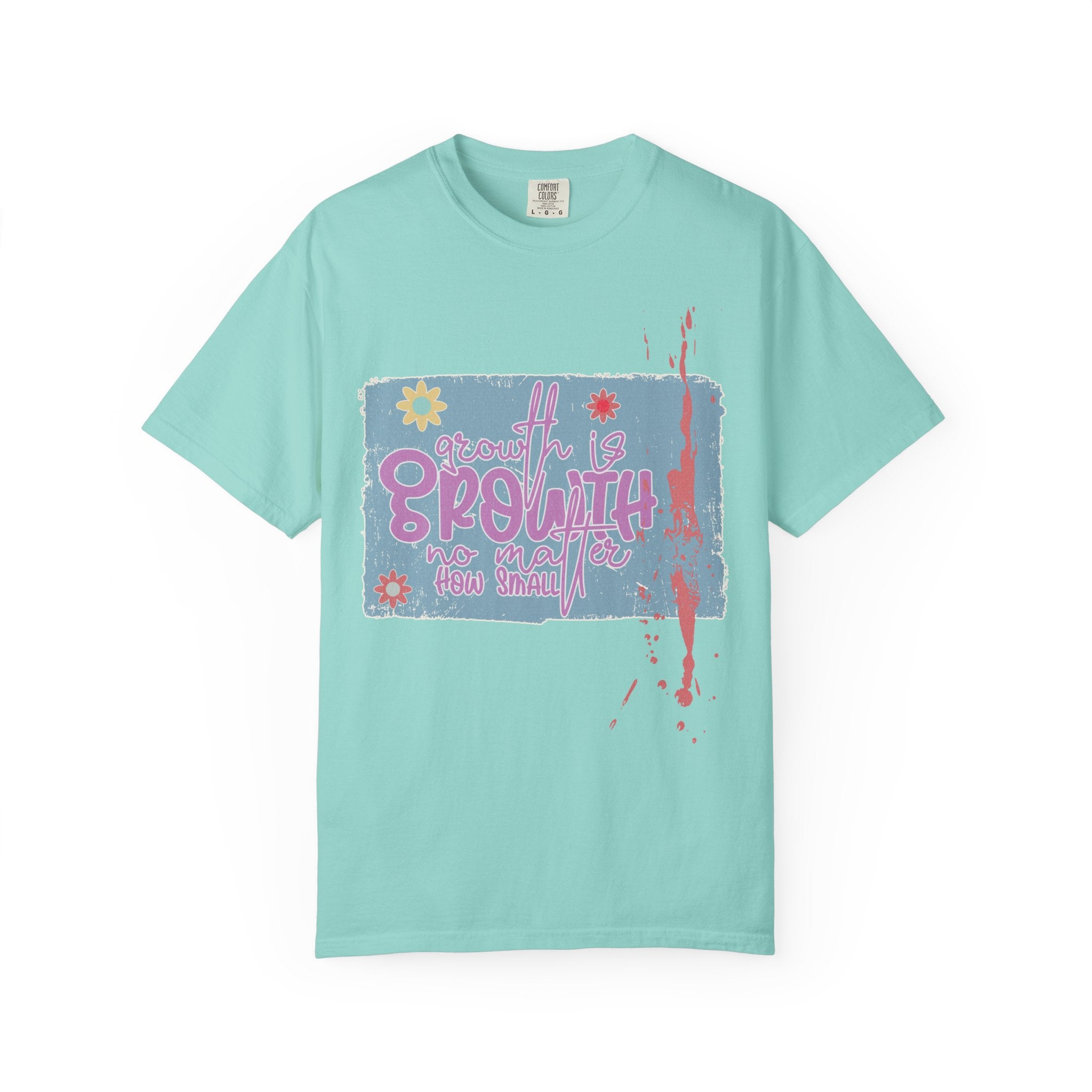 Growth Mindset T-Shirt — "Growth" Floral Graphic Tee