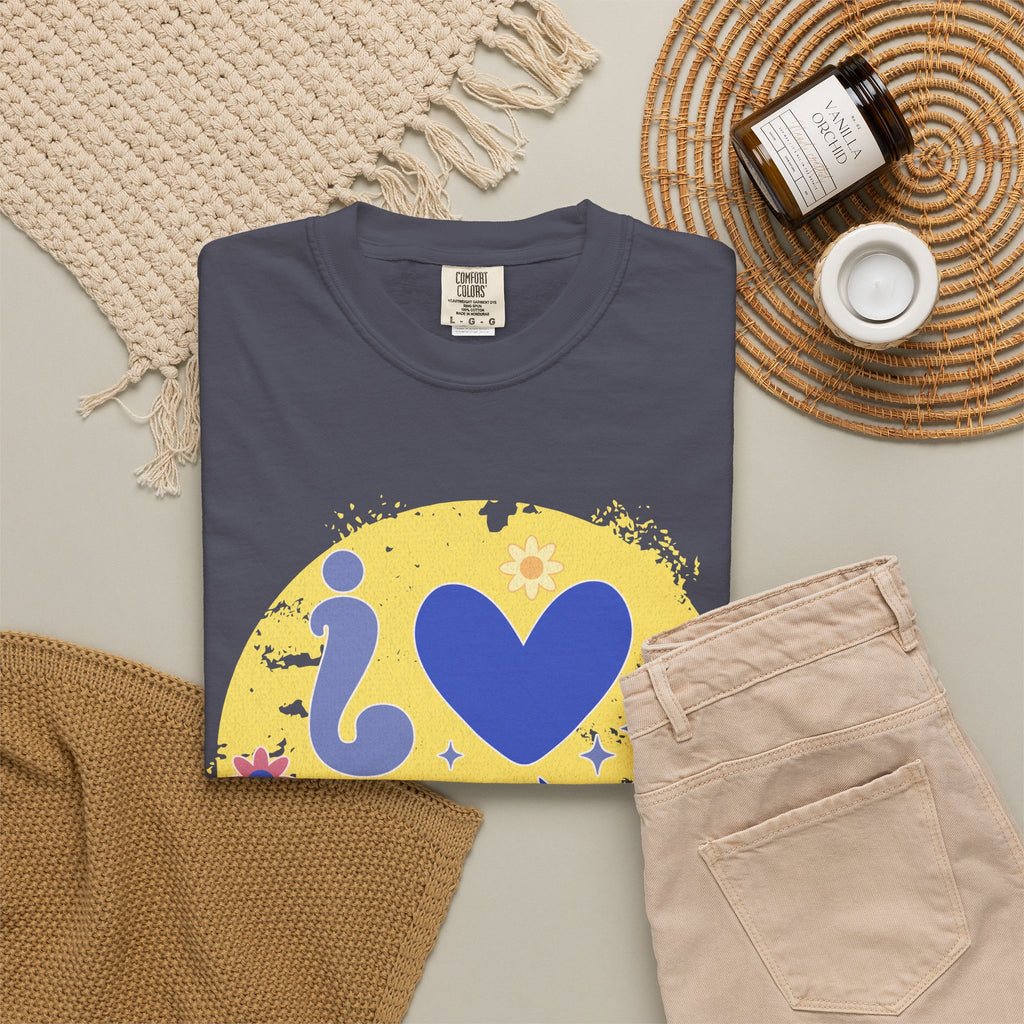Funny Retro Self Love Textured Tee