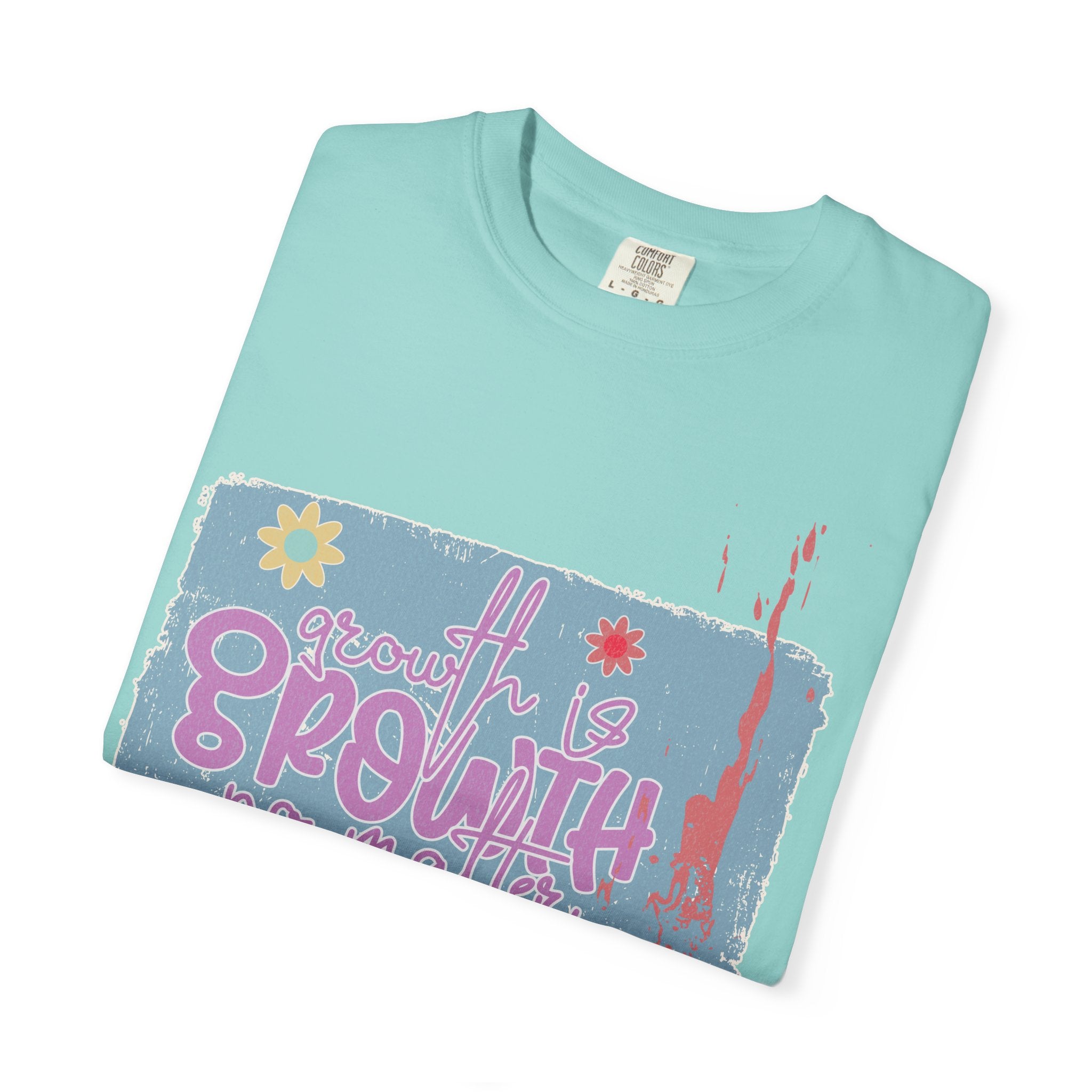 Growth Mindset T-Shirt — "Growth" Floral Graphic Tee