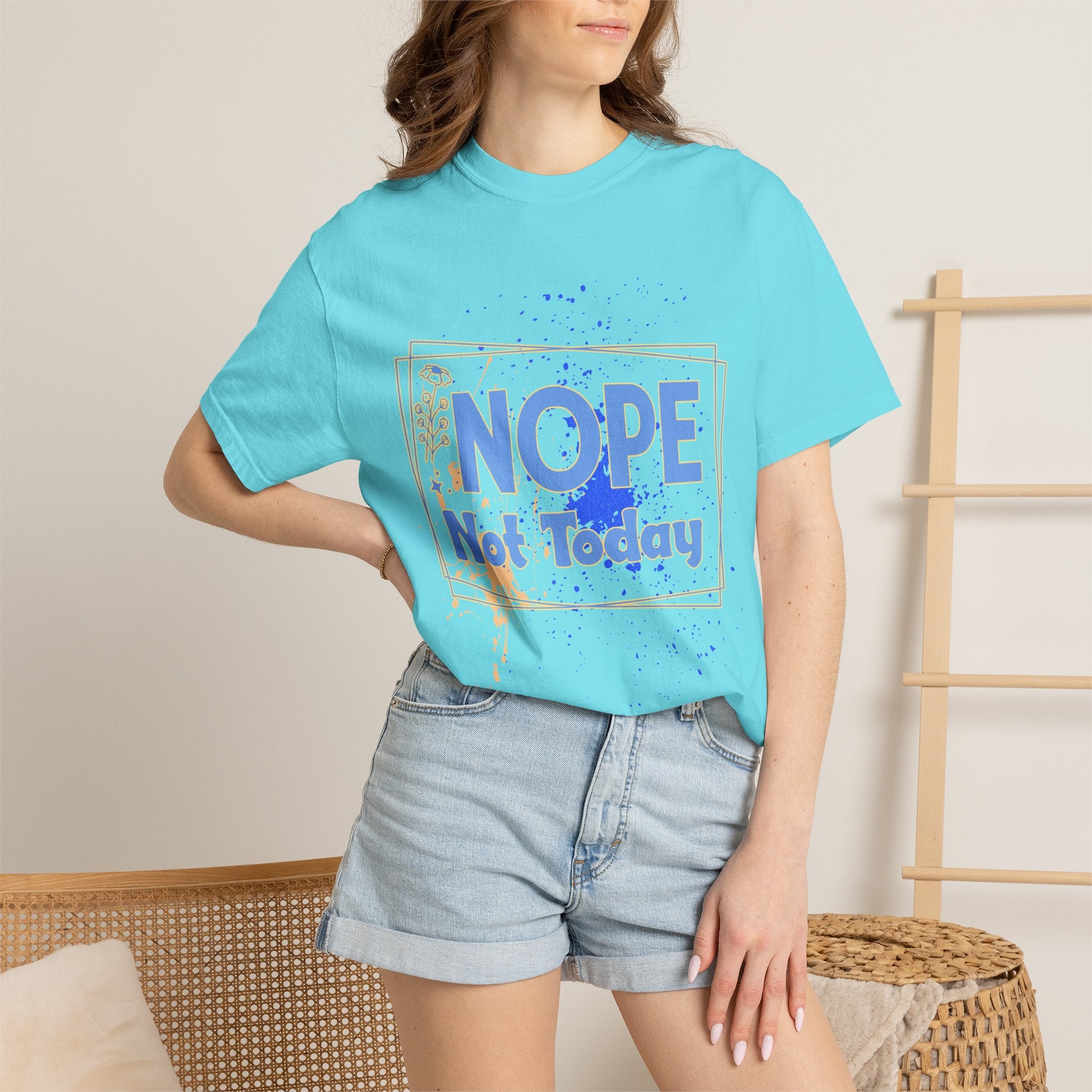 Textured Retro Nope Not Today Tee