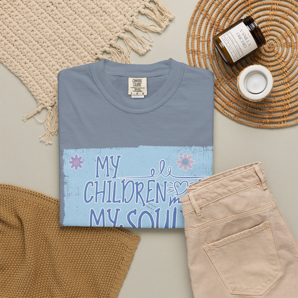 My Children Make My Soul Happy Textured T-Shirt