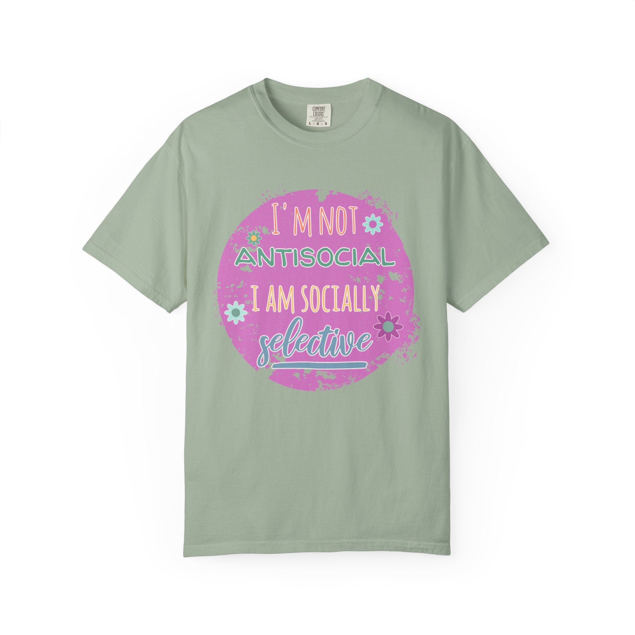 Textured I'm Not Antisocial I Am Socially Selective T-Shirt