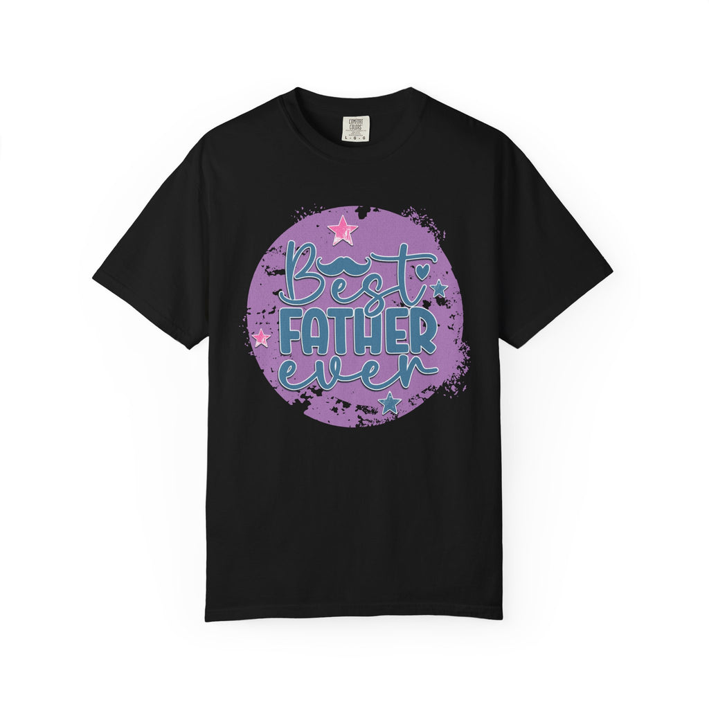 Best Father Ever Textured T-Shirt — Father’s Day Gift Tee