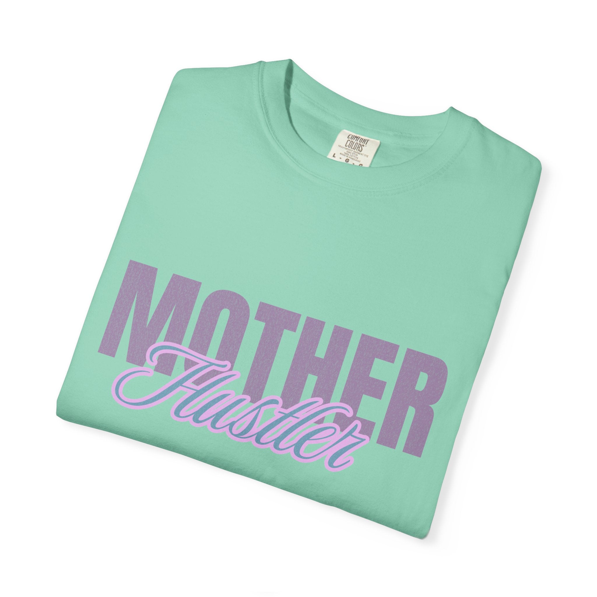 Retro Mother Hustler Vintage Tee Textured Garment-Dyed T-shirt