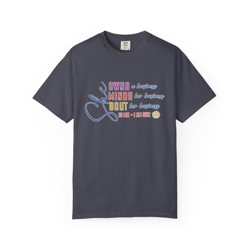 She Owns Minds T Textured-Shirt — Feminist Empowerment Tee