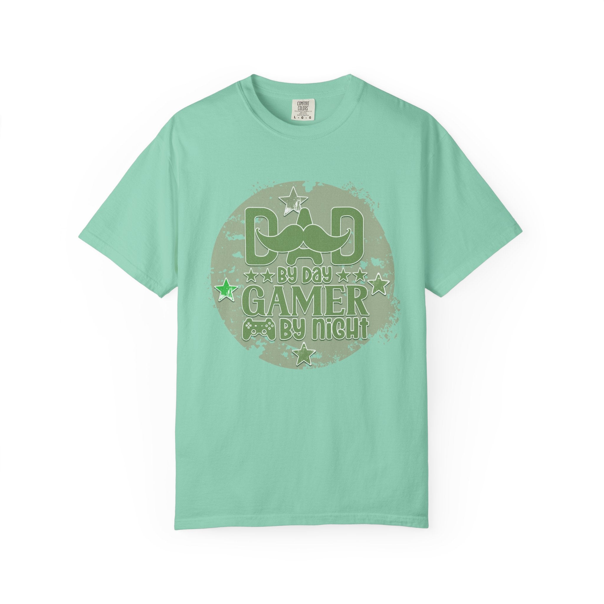 Dad By Day Gamer By Night Textured T-Shirt